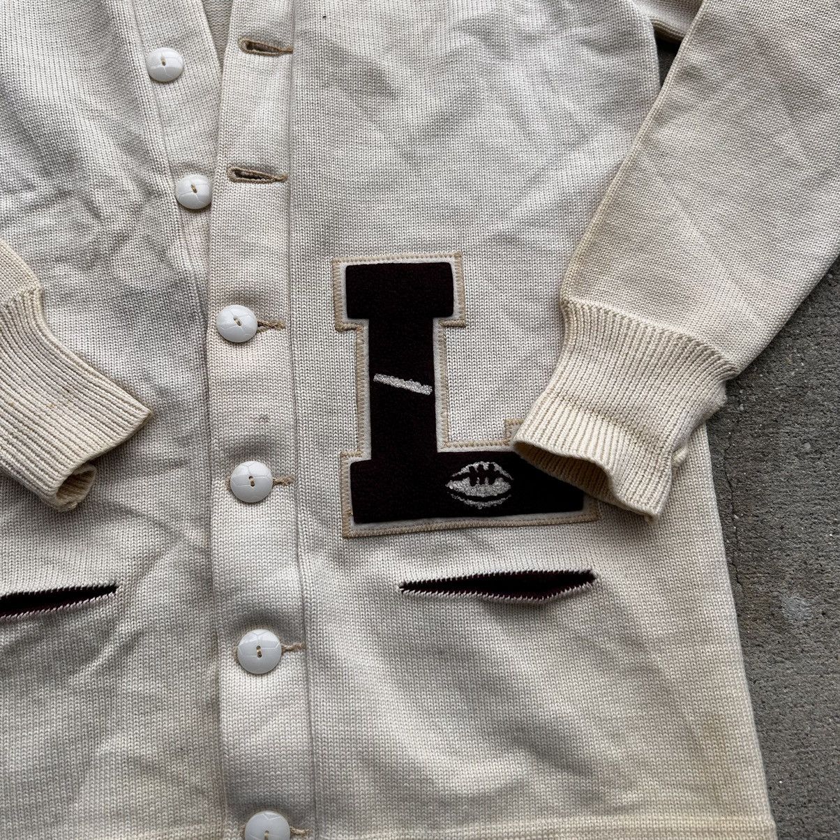 Vintage vintage 1969 high school cardigan wool sweater Size US L / EU 52-54 / 3 - 2 Thumbnail