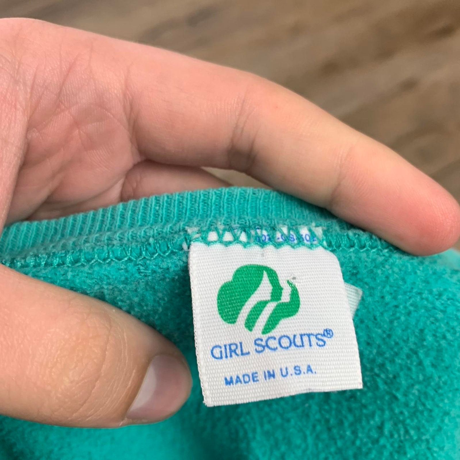 American Retro × Vintage Vintage 80s Retro Girl Scouts Sweatshirt Size L / US 10 / IT 46 - 4 Thumbnail