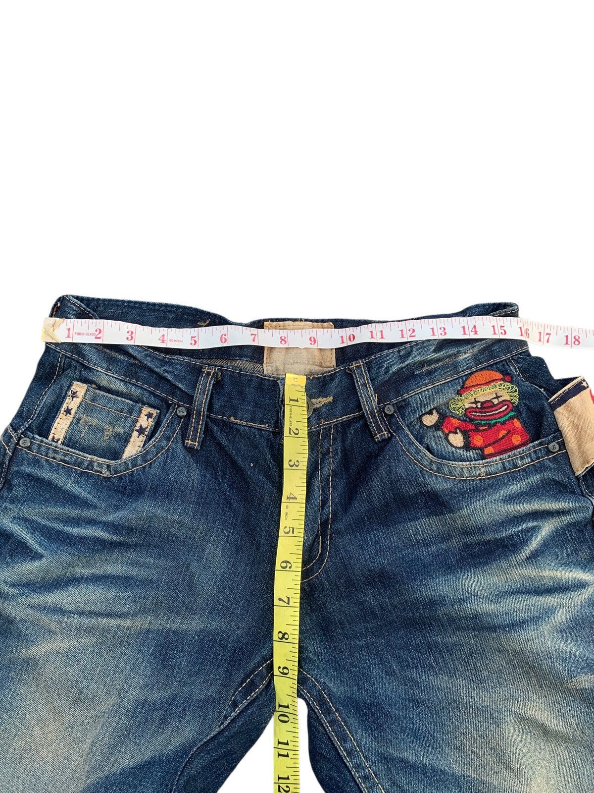 14th Addiction RARE💥 Yoshitomo Nara Lolita Circus Rusty Japanese Denim Size US 30 / EU 46 - 17 Thumbnail