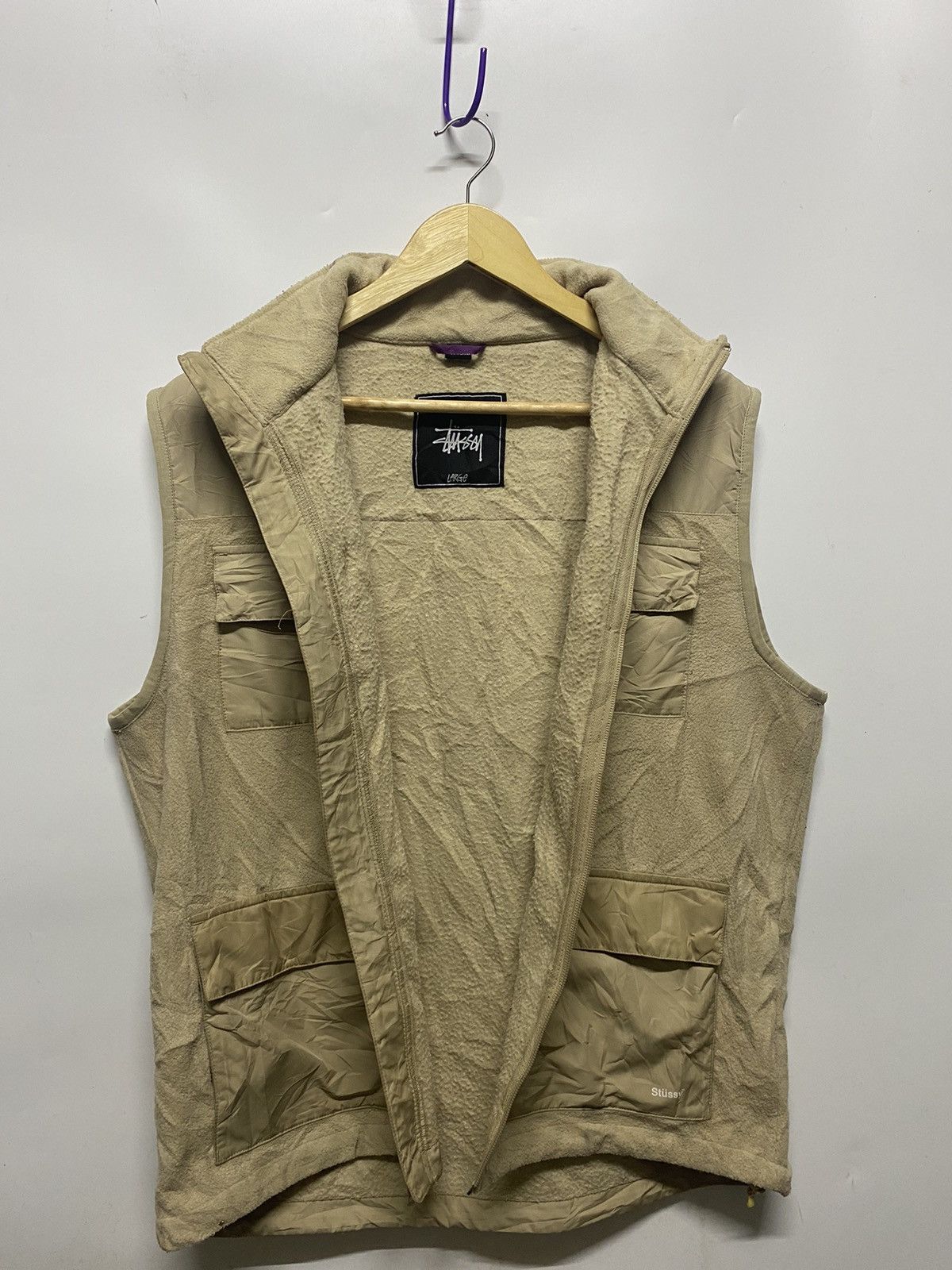 Stussy Stussy Sherpa Fleece Vest Pockets Jacket Size US L / EU 52-54 / 3 - 7 Thumbnail