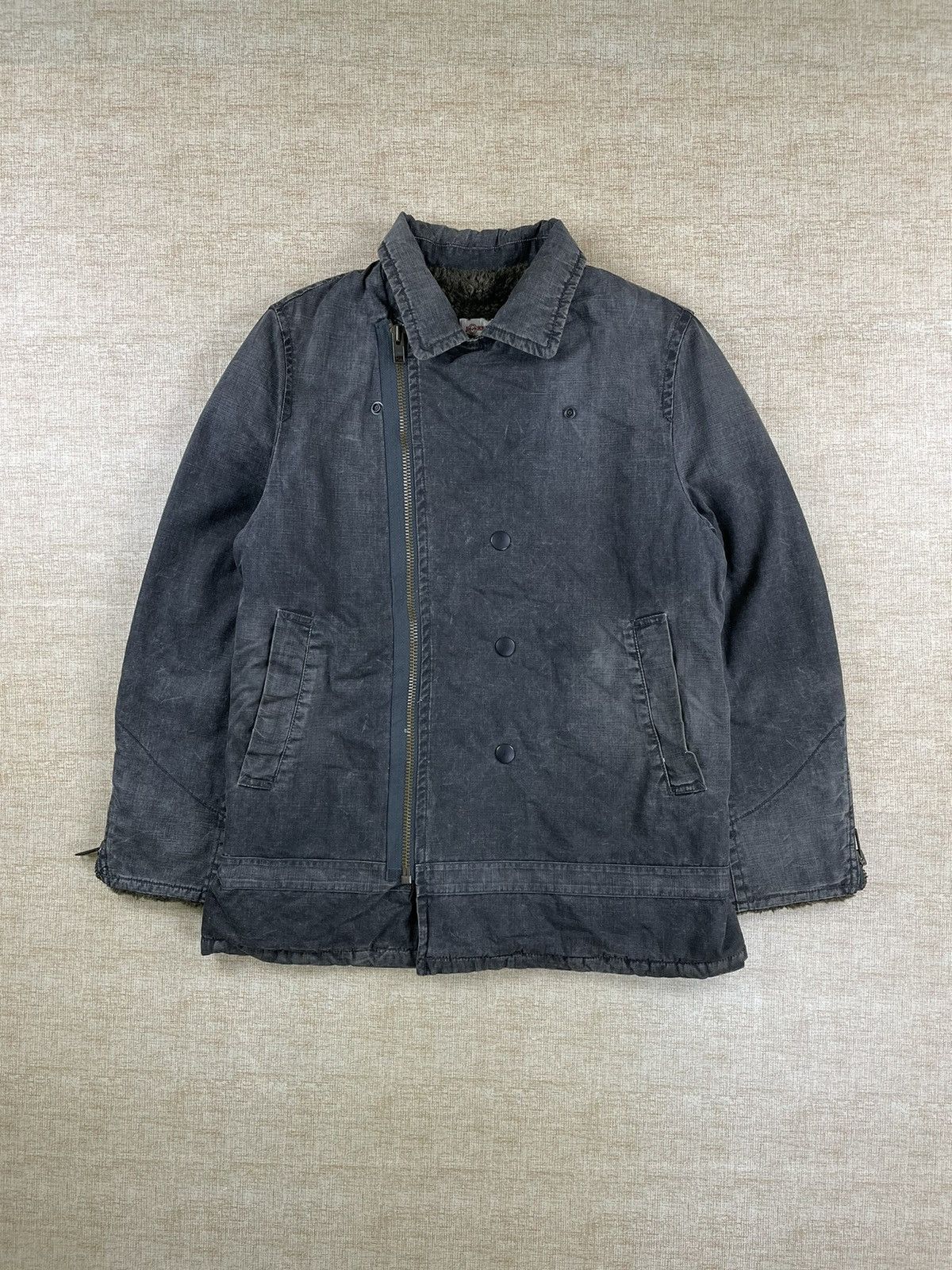 Johnbull × Vintage Vintage John Bull Double Collar Lined Sherpa Canvas Jacket Size US M / EU 48-50 / 2 - 1 Thumbnail