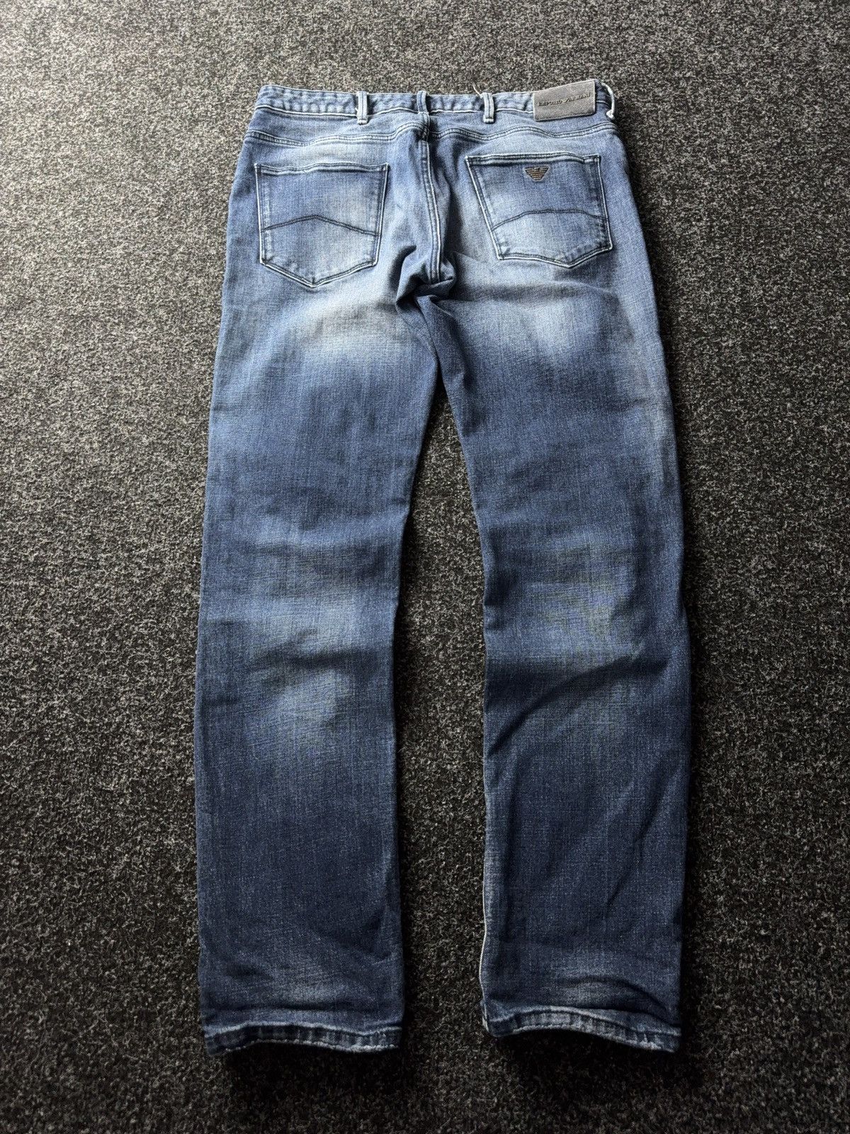 Armani Exchange Vintage 00s Emporio Armani Italy Y2K Distressed Jeans W34 Size US 34 / EU 50 - 9 Thumbnail