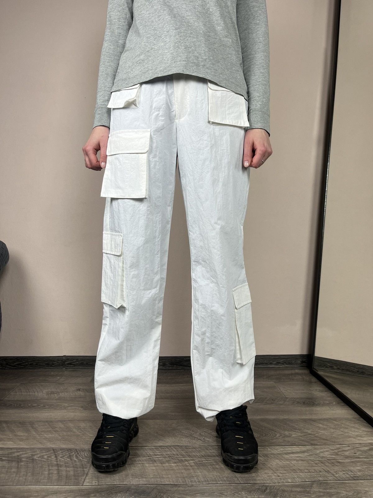 Other LE GER by Lena Gercke Cargo Multipocket White Pants Size 28" / US 6 / IT 42 - 1 Thumbnail