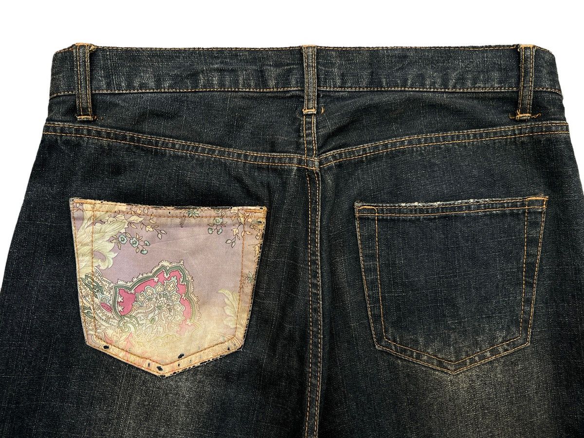 Japanese Brand Freebeat Sukarjan Distressed Patchwork Rusty Jeans 34x28.5 Size US 34 / EU 50 - 6 Thumbnail