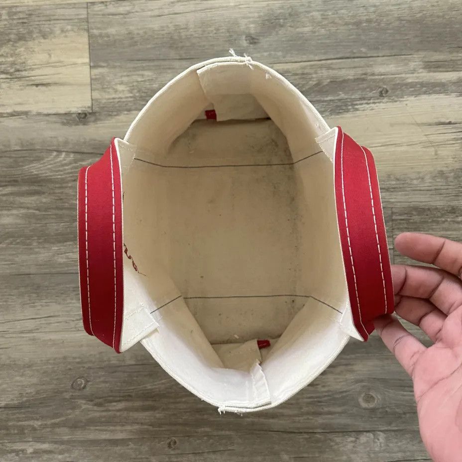 L.L. Bean Vintage L.L. Bean Boat And Tote Red Canvas Tote Bag Size ONE SIZE - 3 Thumbnail