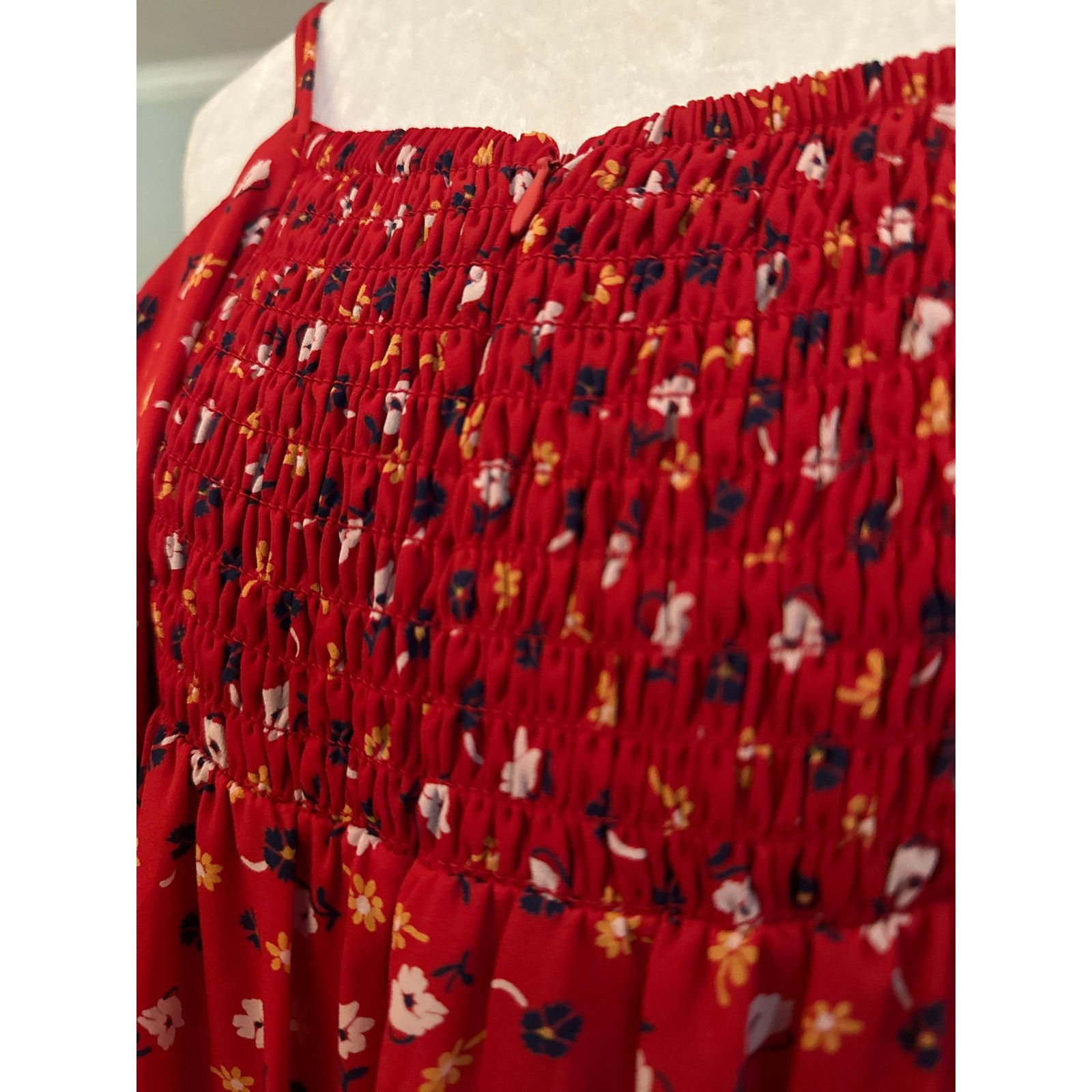 Madewell Madewell Ruched Wide Leg Jumpsuit in Prairie Posies, Sz 6 Size 28" / US 6 / IT 42 - 9 Thumbnail
