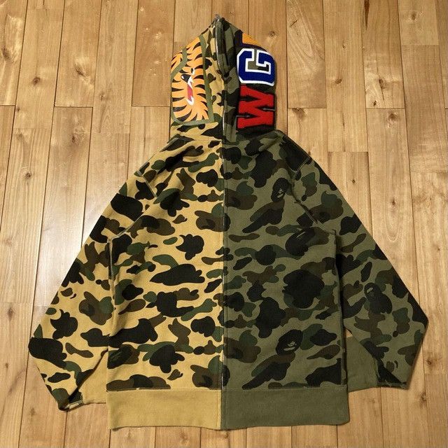 Bape BAPE 1st camo separate shark full zip hoodie a bathing ape Size US S / EU 44-46 / 1 - 2 Thumbnail