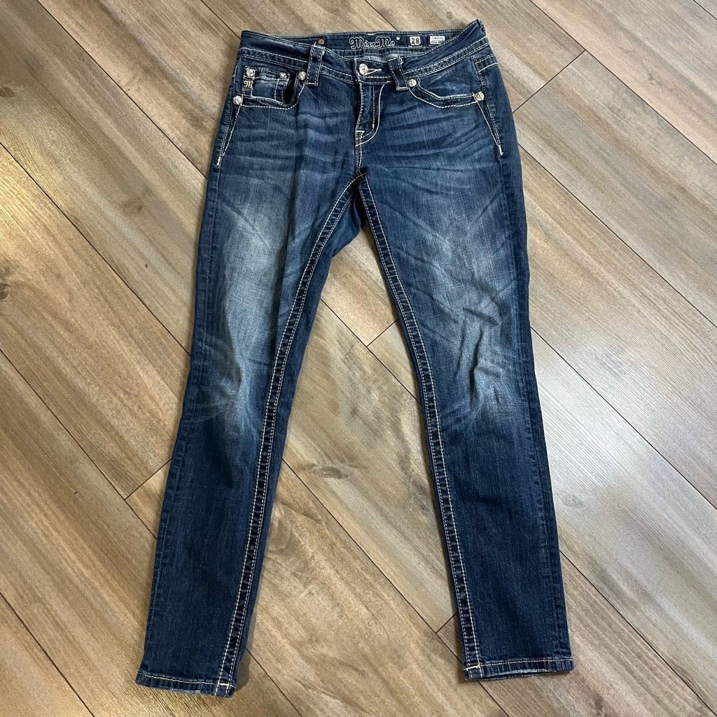 Other Miss Me Blue Denim Casual Skinny Jean Women 28 Size 28" / US 6 / IT 42 - 2 Thumbnail