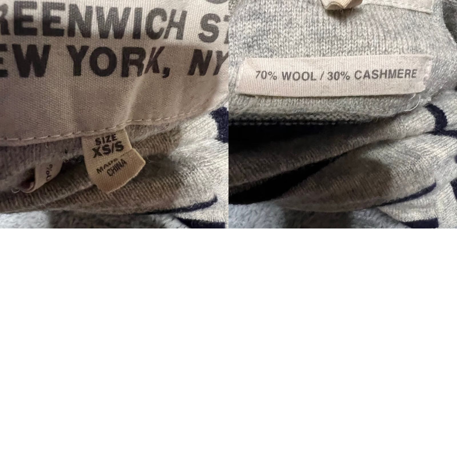 Vintage Ruehl No. 925 Sweater Cardigan Womens Small Grey Stripe Long Hooded S Regular Womens Size S / US 4 / IT 40 - 8 Thumbnail