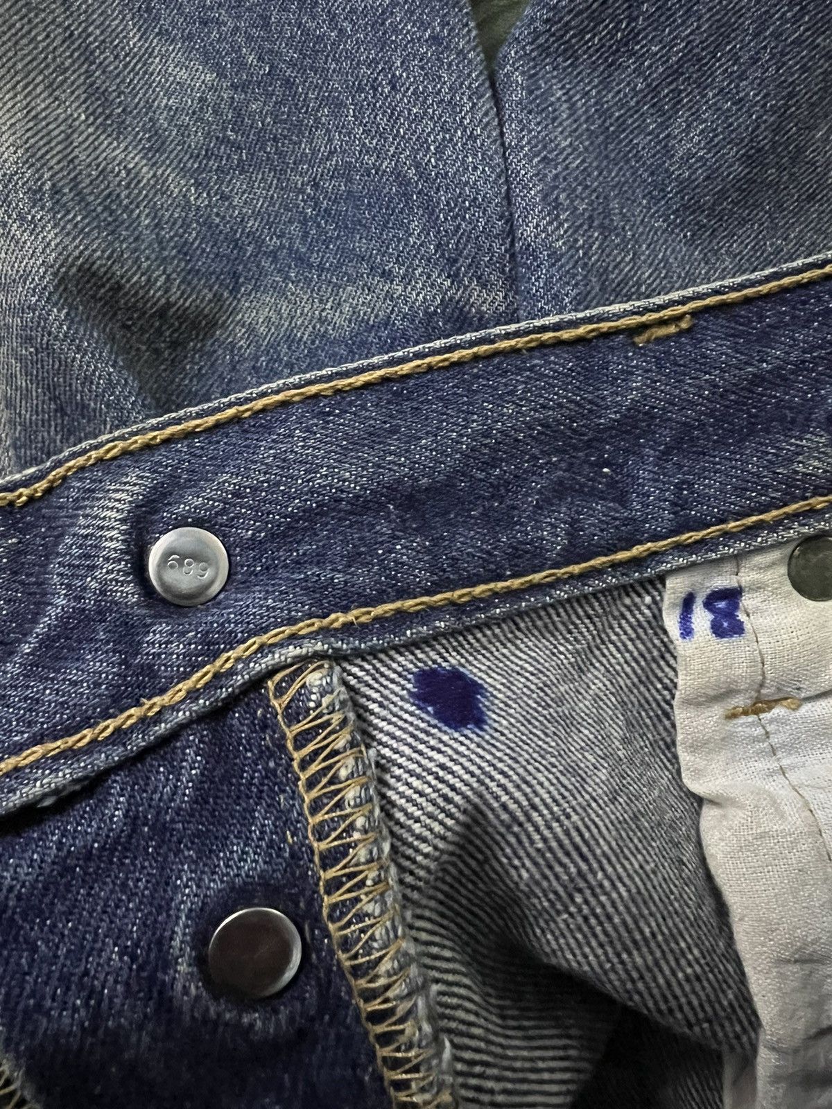 Levi's × Levi's Made & Crafted × Levi's Vintage Clothing VTG LEVIS 501XX MUD WASH BUTTON FLY DISTRESSED JEANS 💥 Size US 30 / EU 46 - 6 Thumbnail