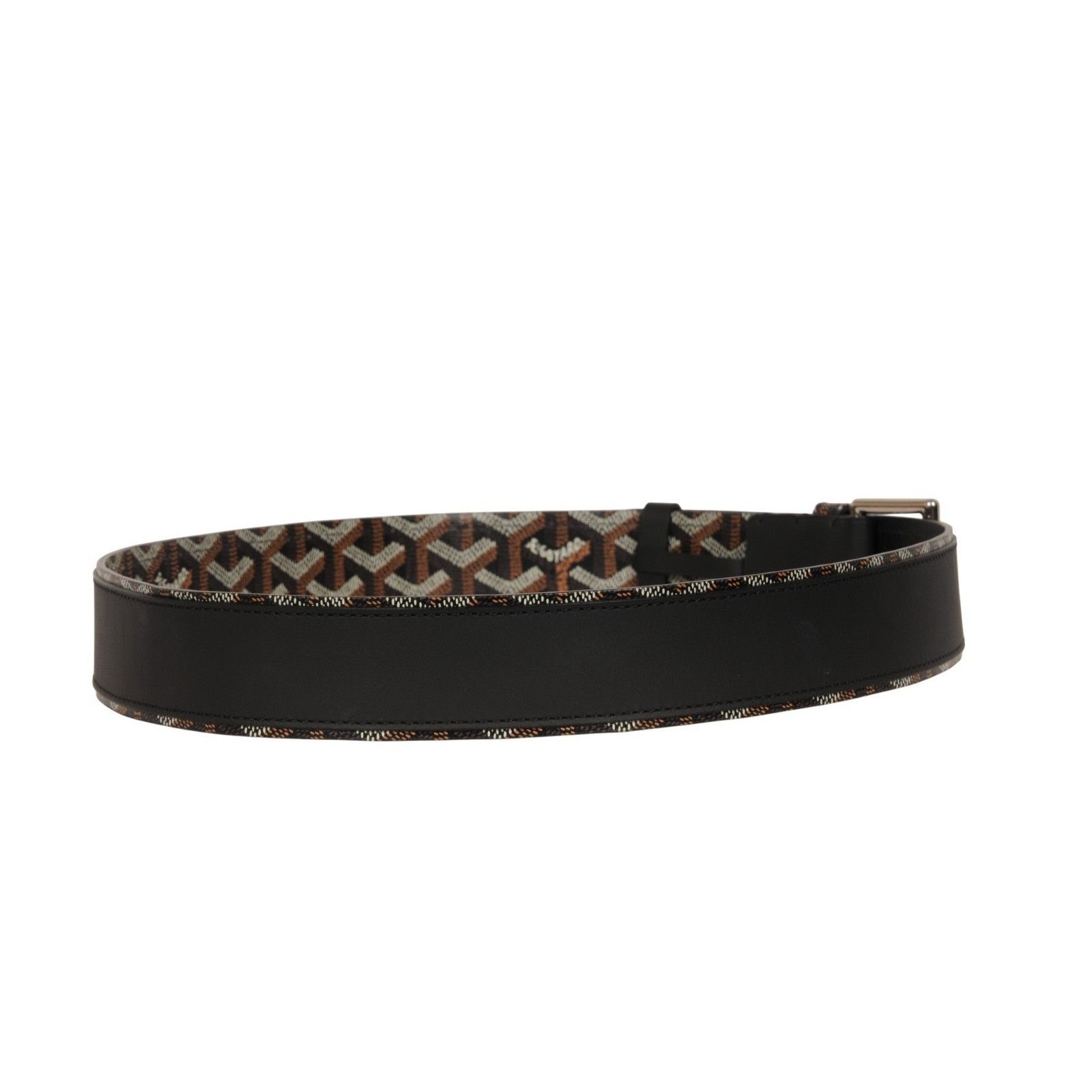 Goyard Florida II Belt 90 29 30 31 Black Brown Goyardine Canvas Size ONE SIZE - 7 Thumbnail