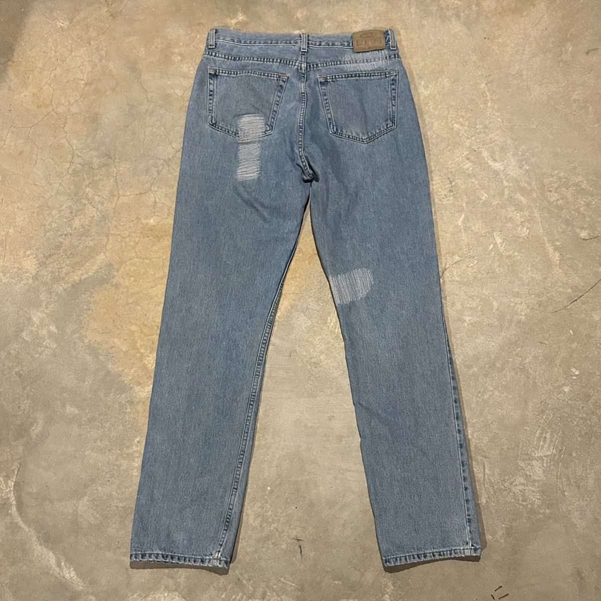 Old Navy Vintage 2000s Old Navy Sashiko Repaired Cone Mill Denim Size US 34 / EU 50 - 9 Thumbnail