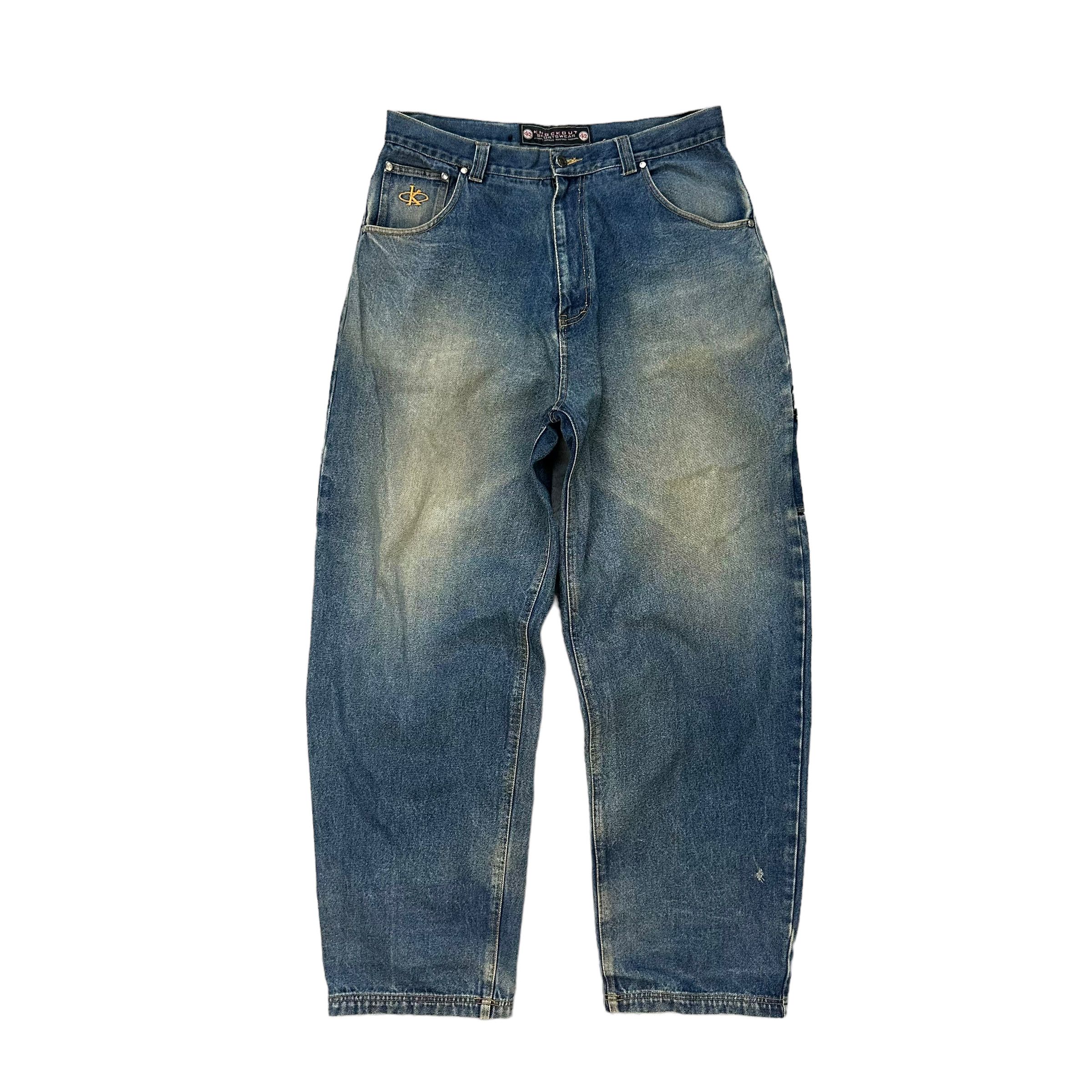 Japanese Brand KNOCKOUT SPORTSWEAR DENIM PANT #8102-203 Size US 35 - 4 Thumbnail