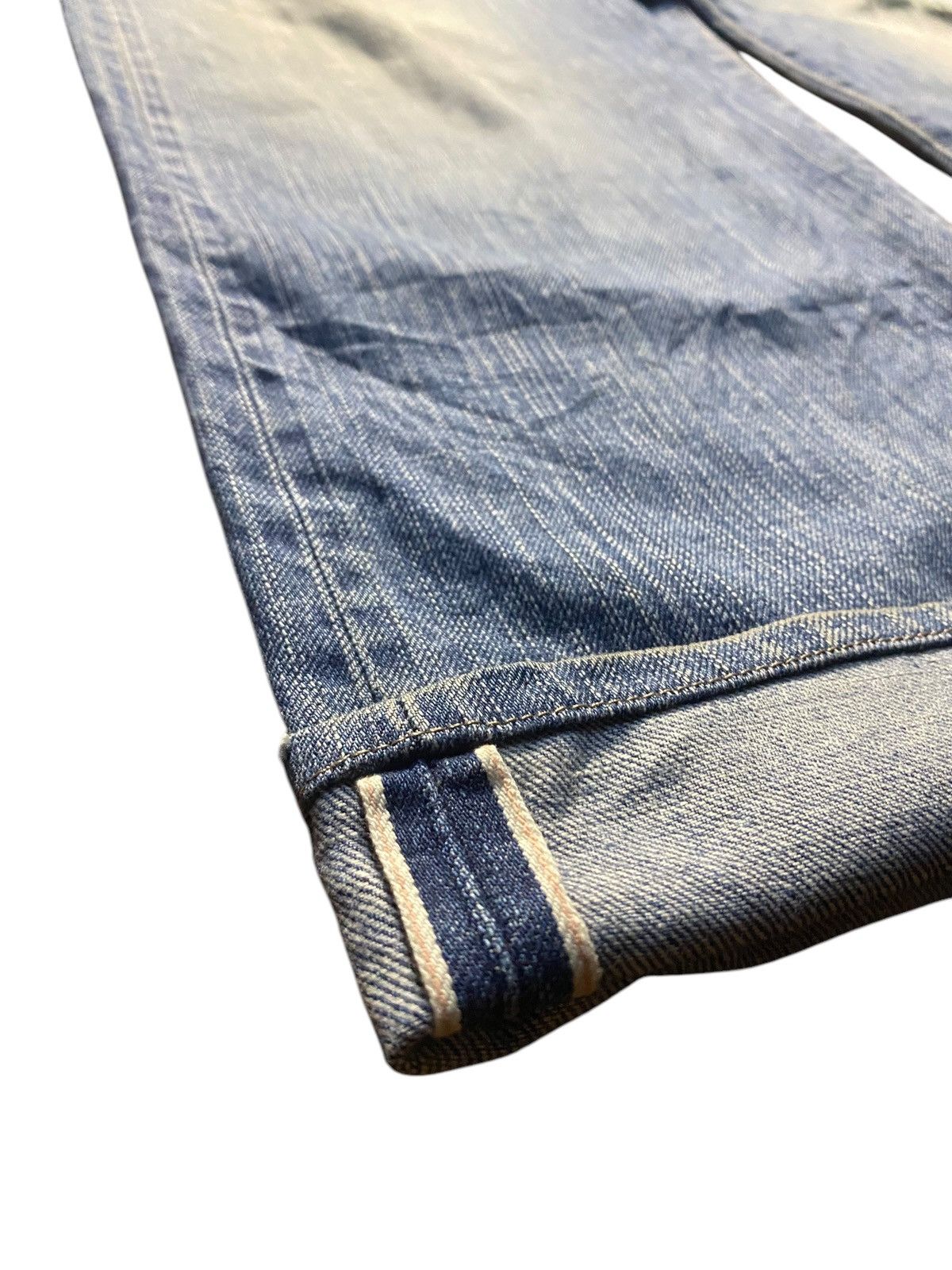 Edwin Vintage Edwin 505 Selvedge Mud Wash Distressed Baggy Jeans Size US 39 - 8 Thumbnail