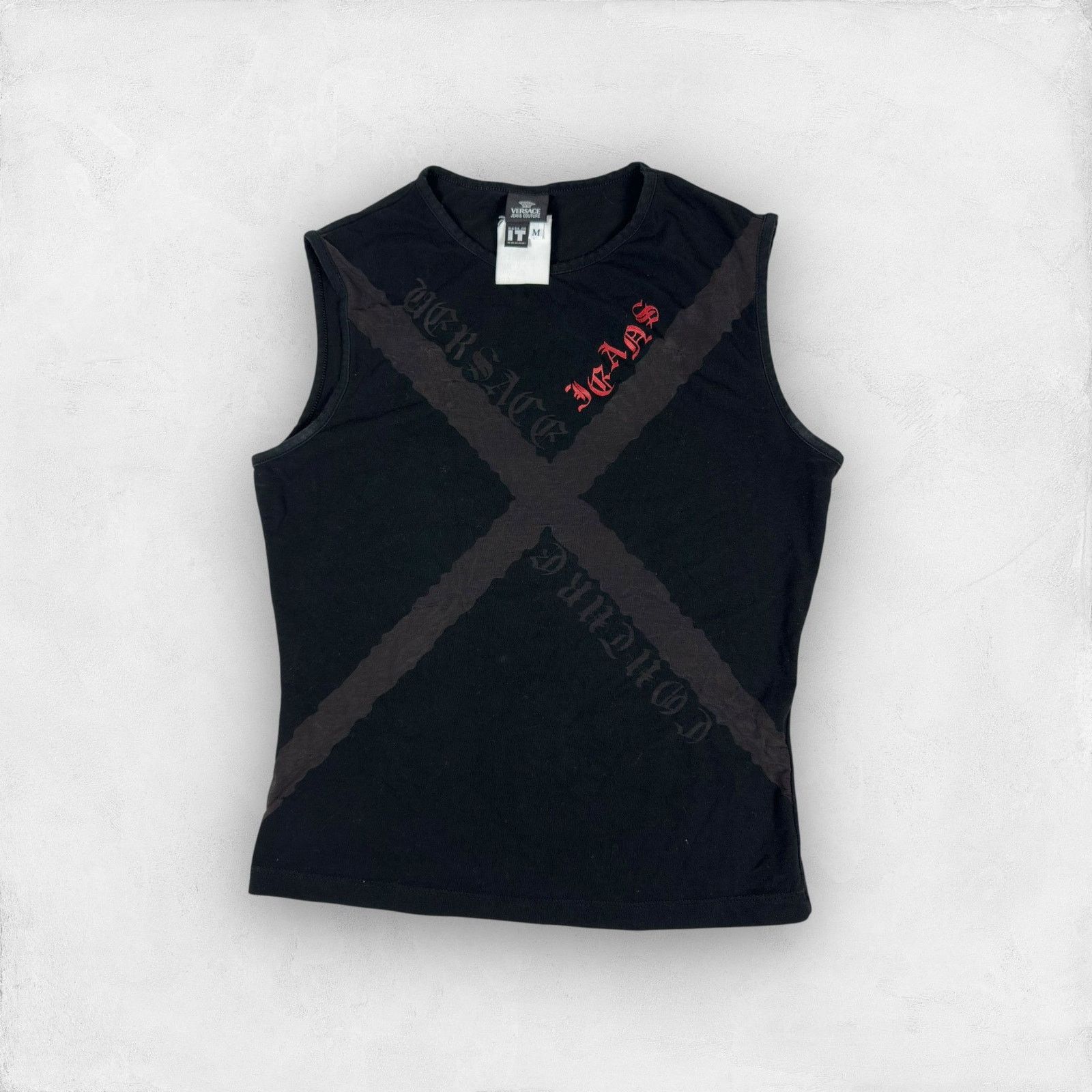 Versace Versace Jeans Couture Women's Black Pullover Tank Top Medium Size M / US 6-8 / IT 42-44 - 1 Thumbnail
