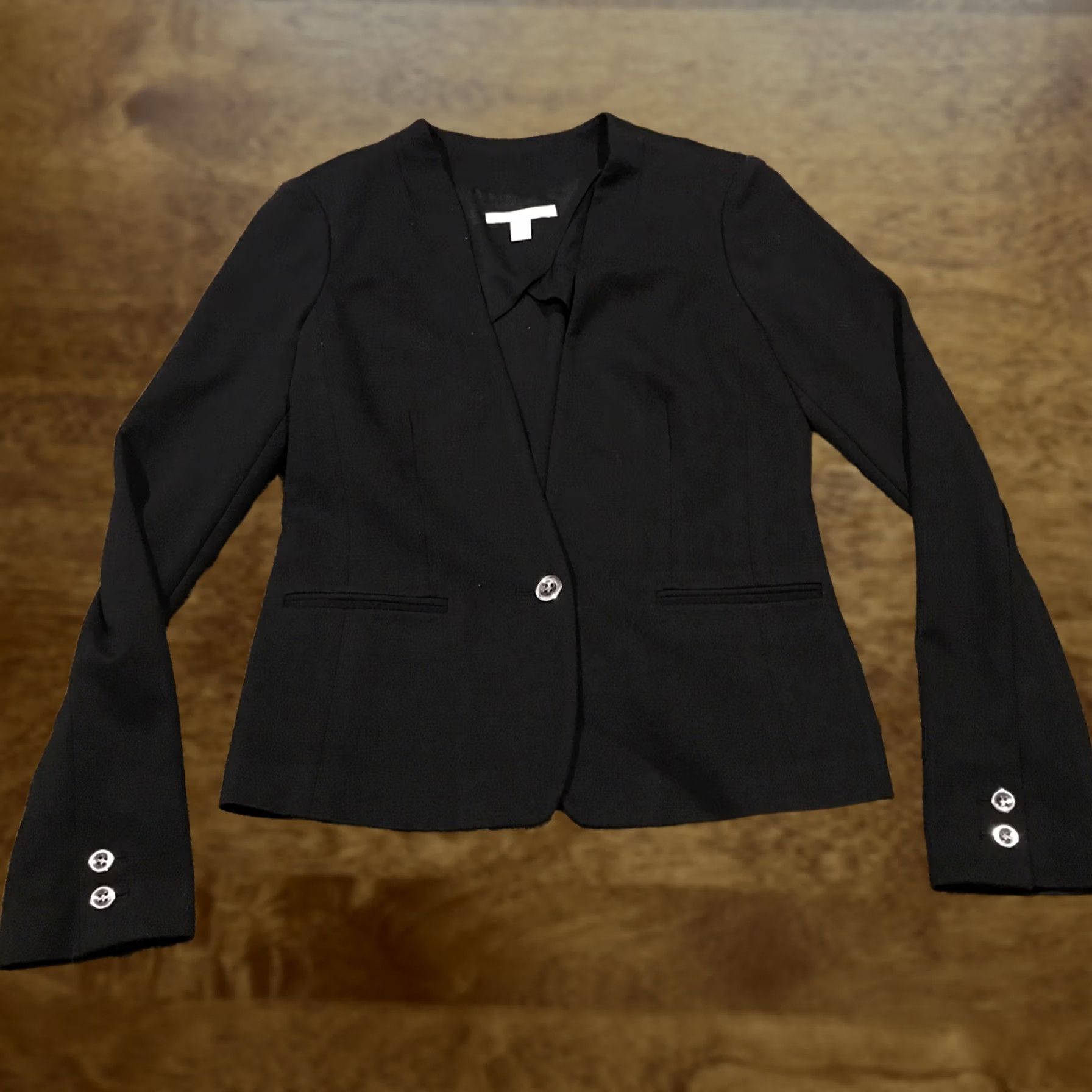 Banana Republic Banana Republic Womens Blazer Jacket Black Polyester Regular Size 2 Womens Modern Business Blazer Size XS / US 0-2 / IT 36-38 - 1 Thumbnail