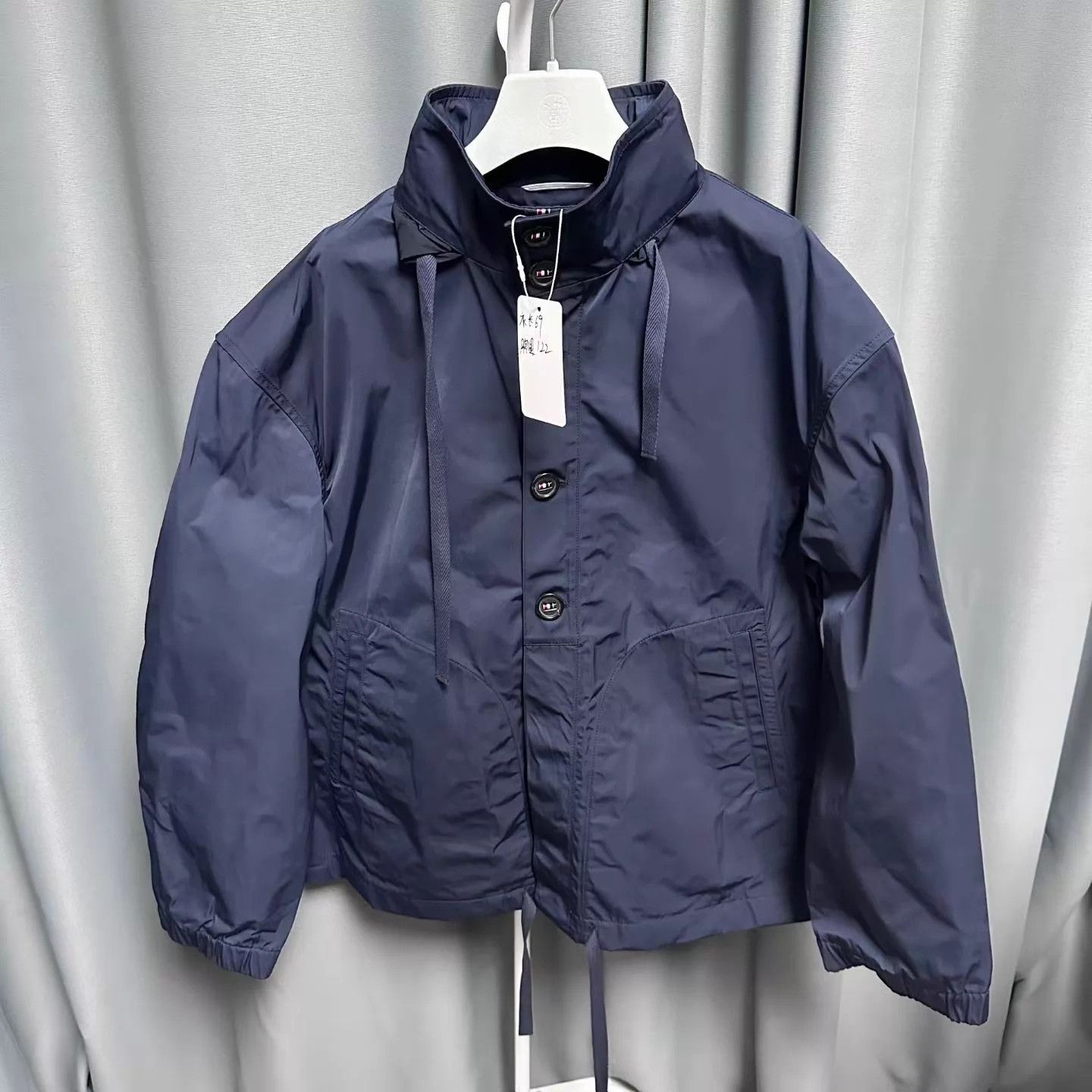 Thom Browne Thom Browne Solid Blue Black Long Sleeve Jacket Size 2 Size US M / EU 48-50 / 2 - 1 Thumbnail