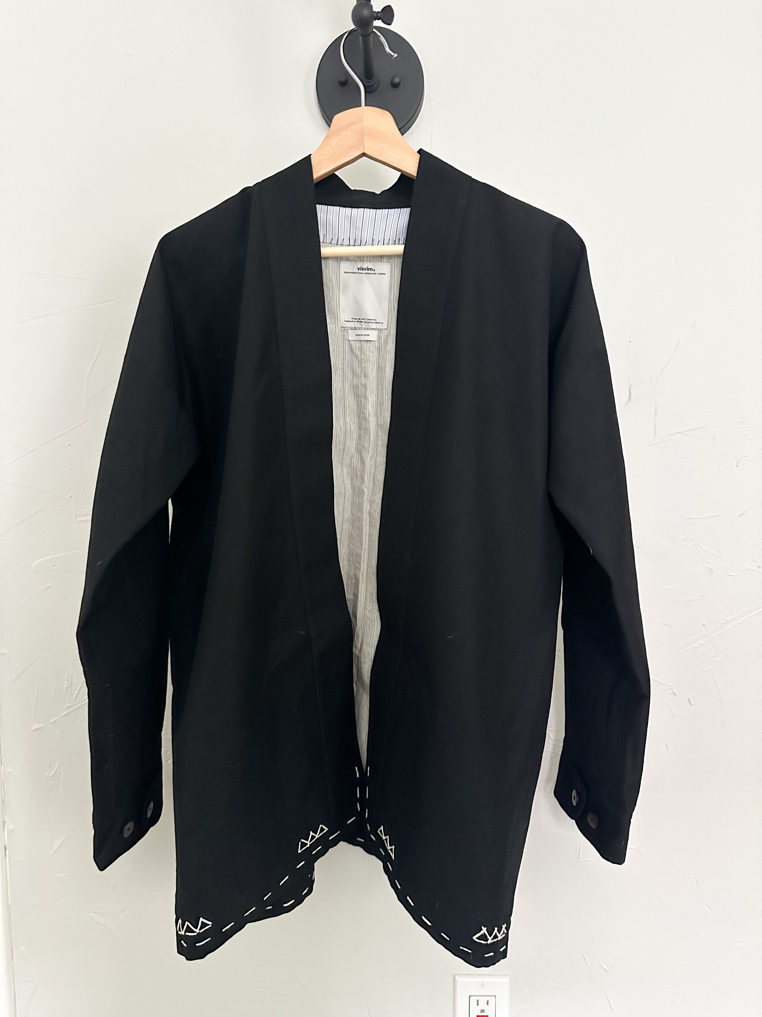 こゆり　visvim MIES COAT INDIGO BORDER Visvim visvim MIES COAT INDIGO BORDER. | Grailed