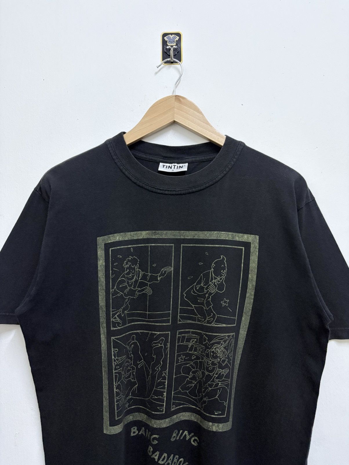 Vintage Vintage 90's Comics The Adventures of Tintin T-Shirt Size US L / EU 52-54 / 3 - 3 Thumbnail
