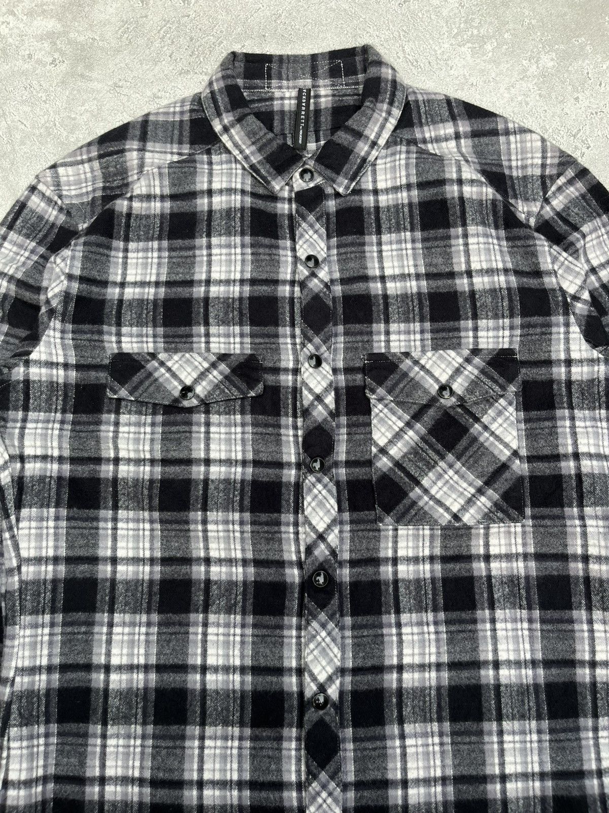 Designer × Japanese Brand × Neil Barrett Neil Barrett Wool Shirt Size XS / US 0-2 / IT 36-38 - 3 Thumbnail