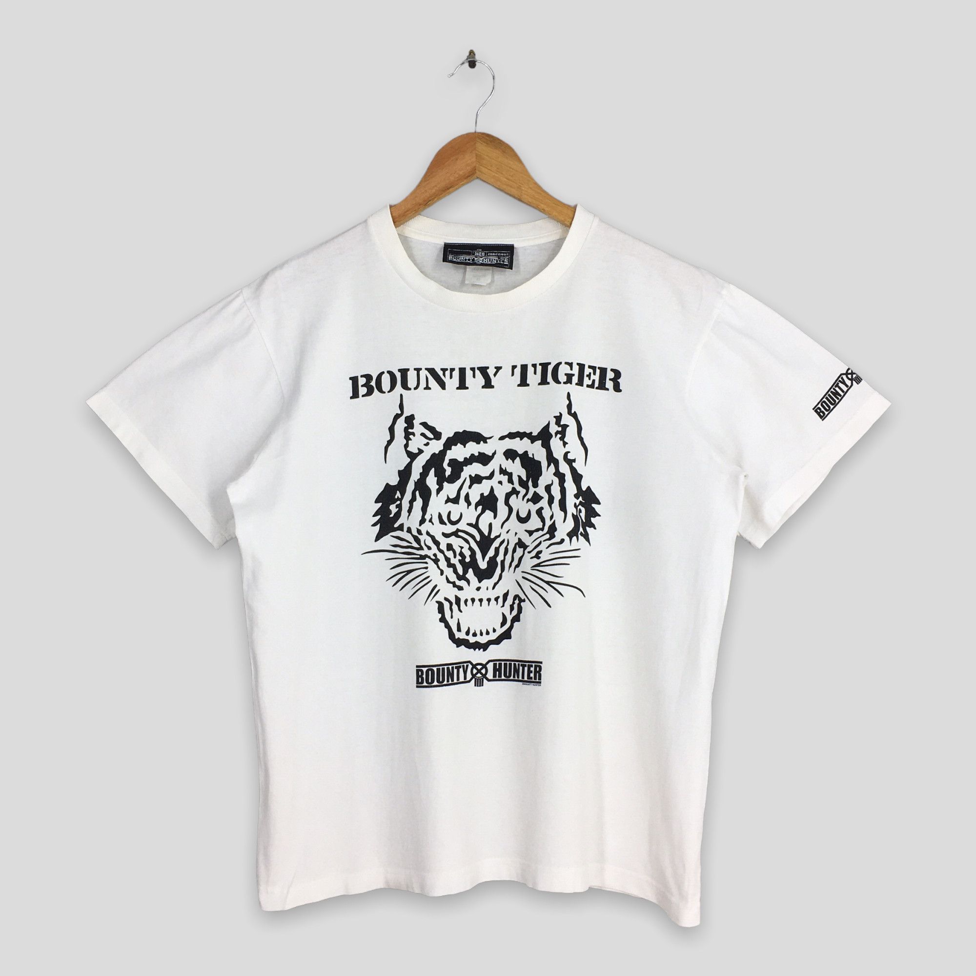 Bounty Hunter Vintage Bounty Hunter Japan Tiger Prints White T shirt Size US M / EU 48-50 / 2 - 1 Thumbnail