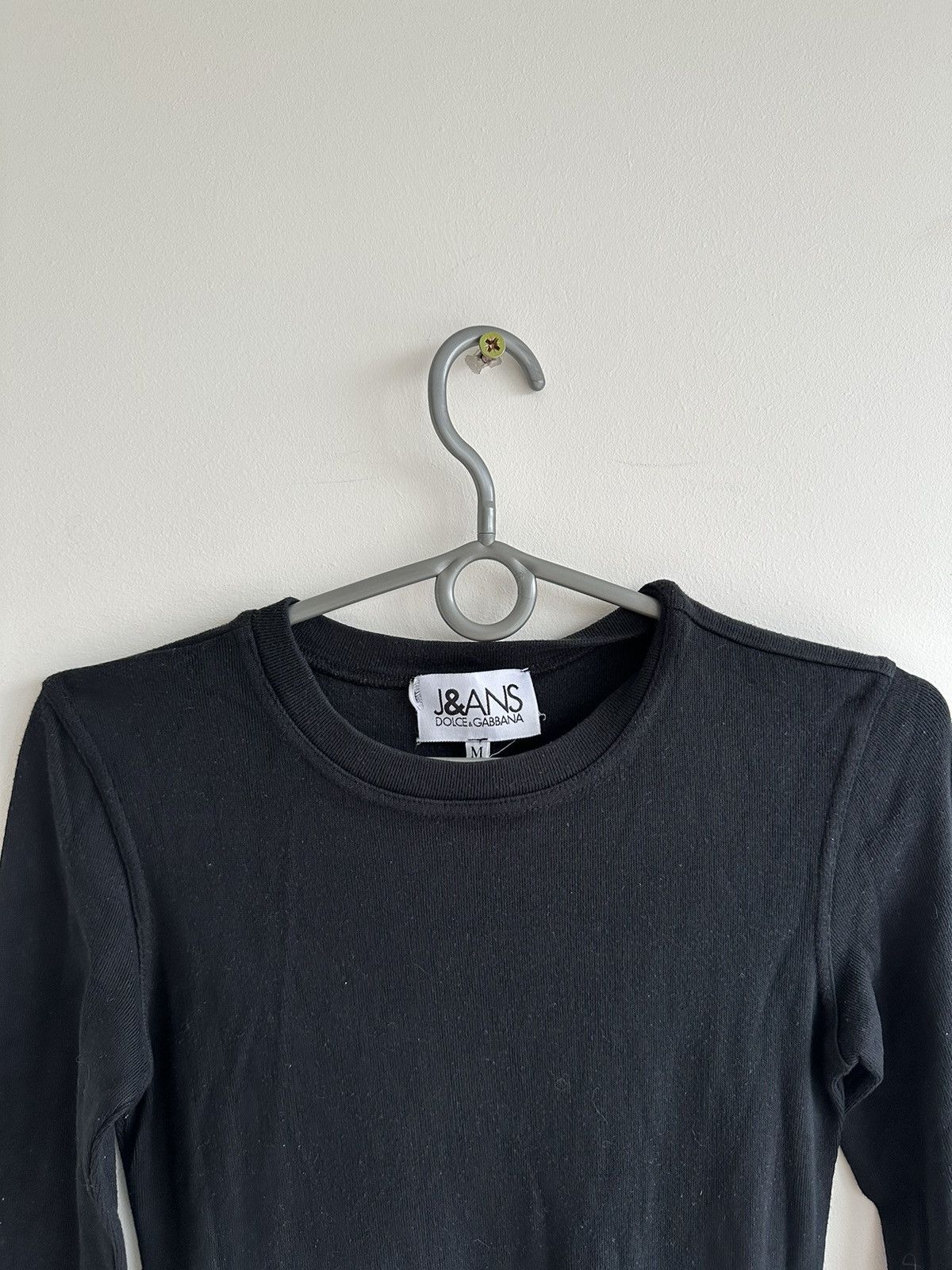 Dolce & Gabbana Jeans Dolce & Gabbana Black Longsleeve T-Shirt Top Size M Size M / US 6-8 / IT 42-44 - 3 Thumbnail