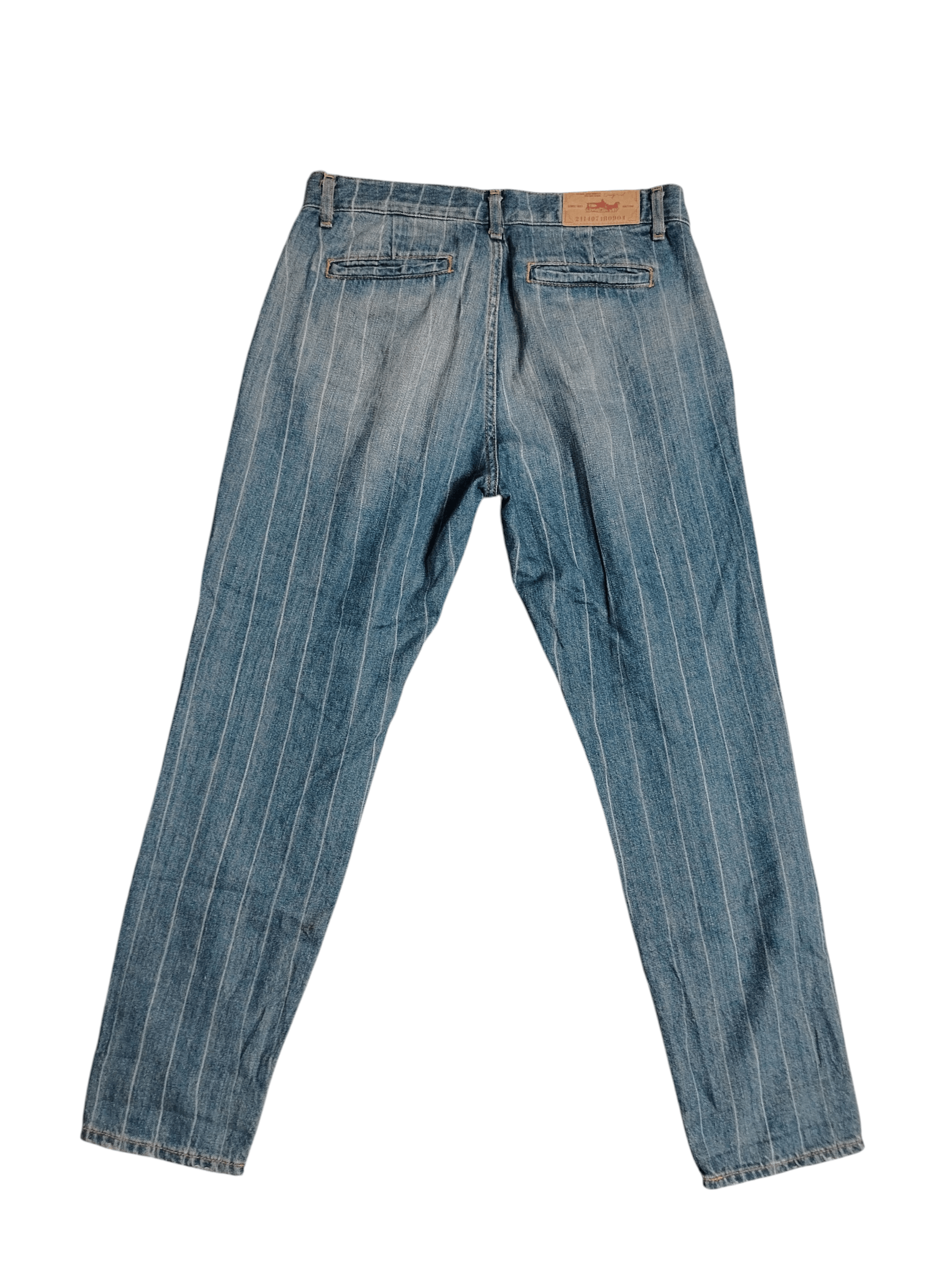 Japanese Brand Ungrid striped jeans vintage style Size US 31 - 1 Thumbnail