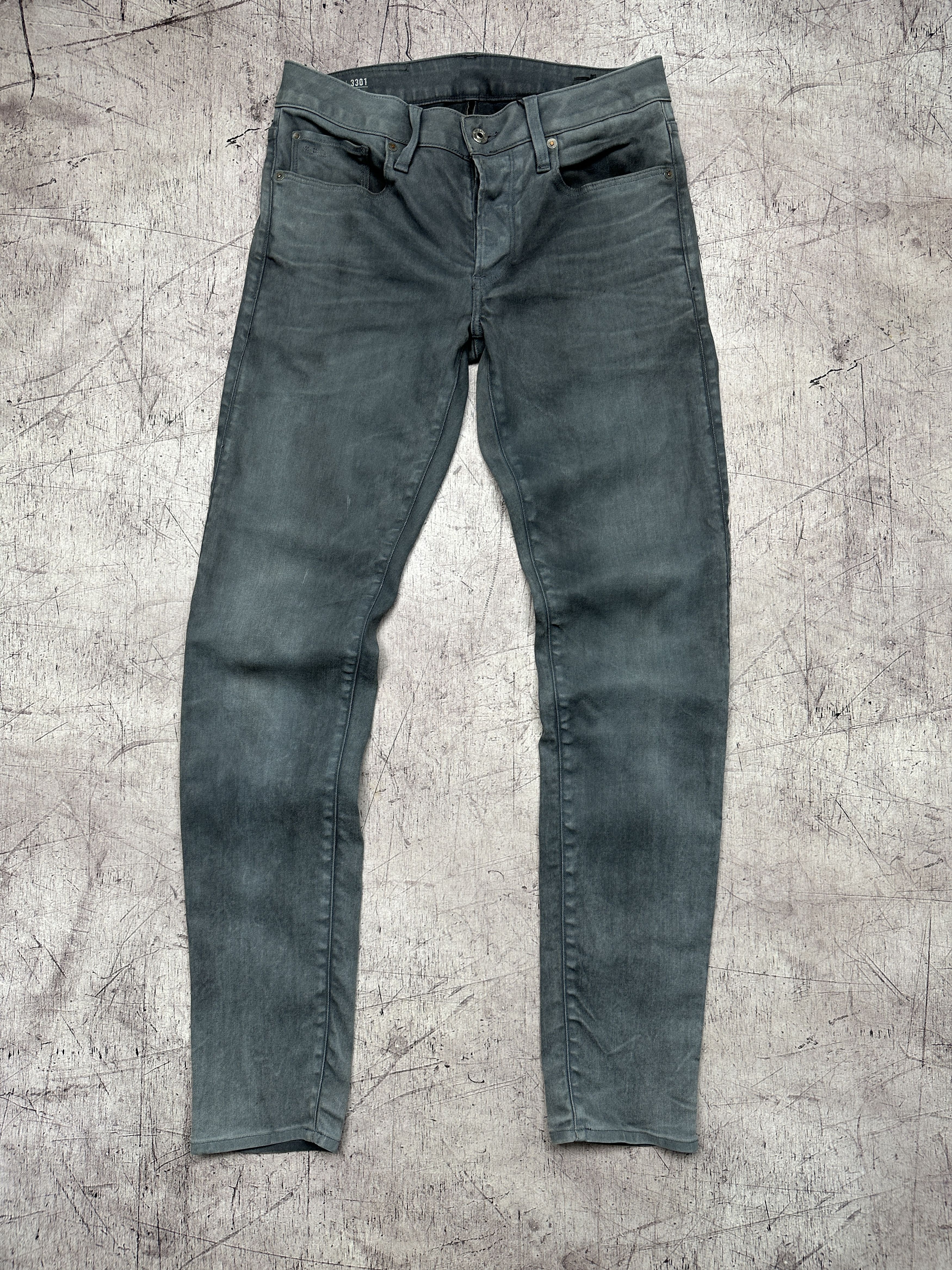 G-Star G Star Raw Mens 3301 Slim Washed Denim Pants Jeans Size US 30 / EU 46 - 1 Thumbnail