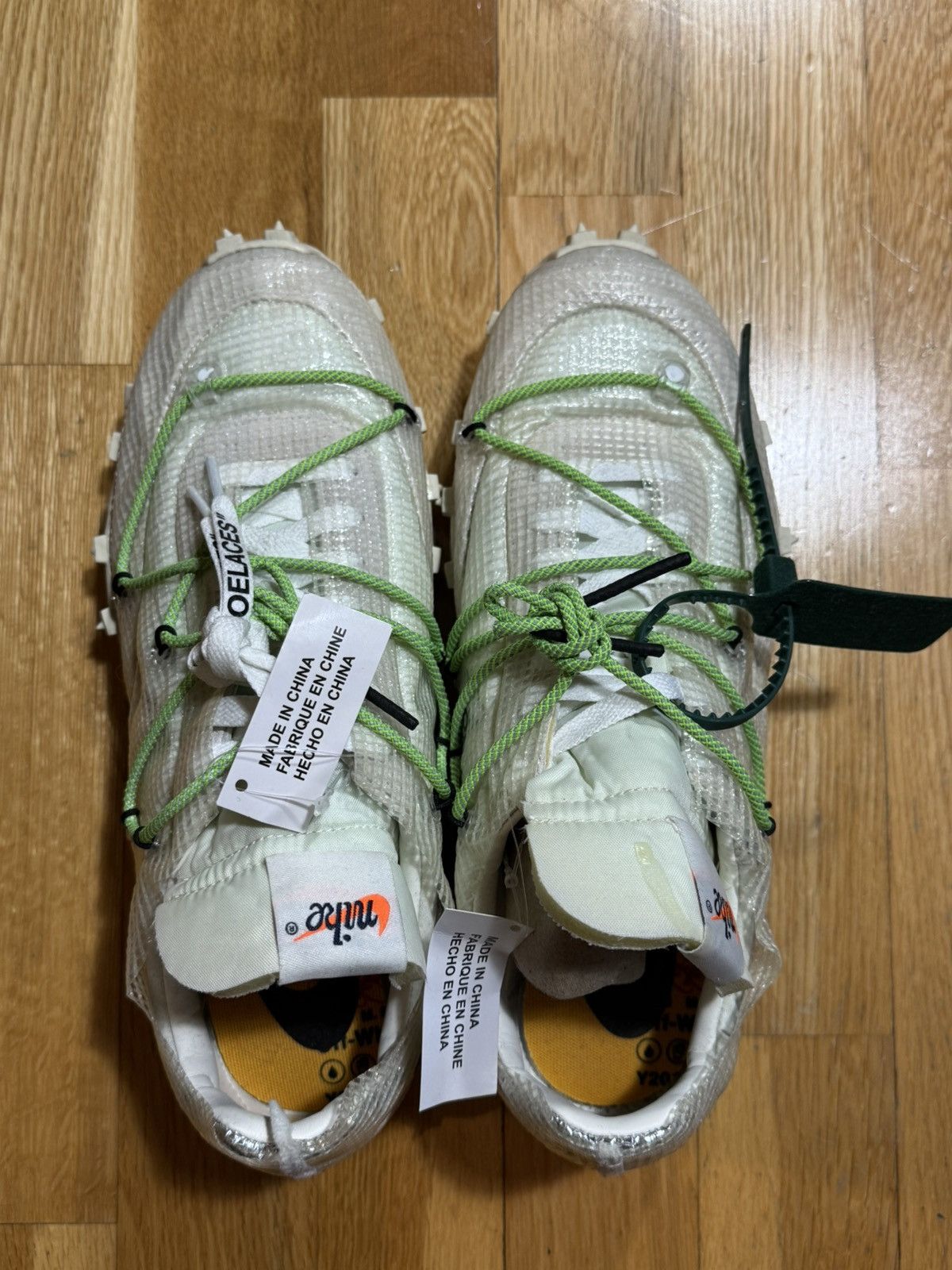 Nike × Off-White Off White for Nike Waffle Racer Beaverton, Oregon USA c.2019 Size US 10 / EU 43 - 5 Thumbnail