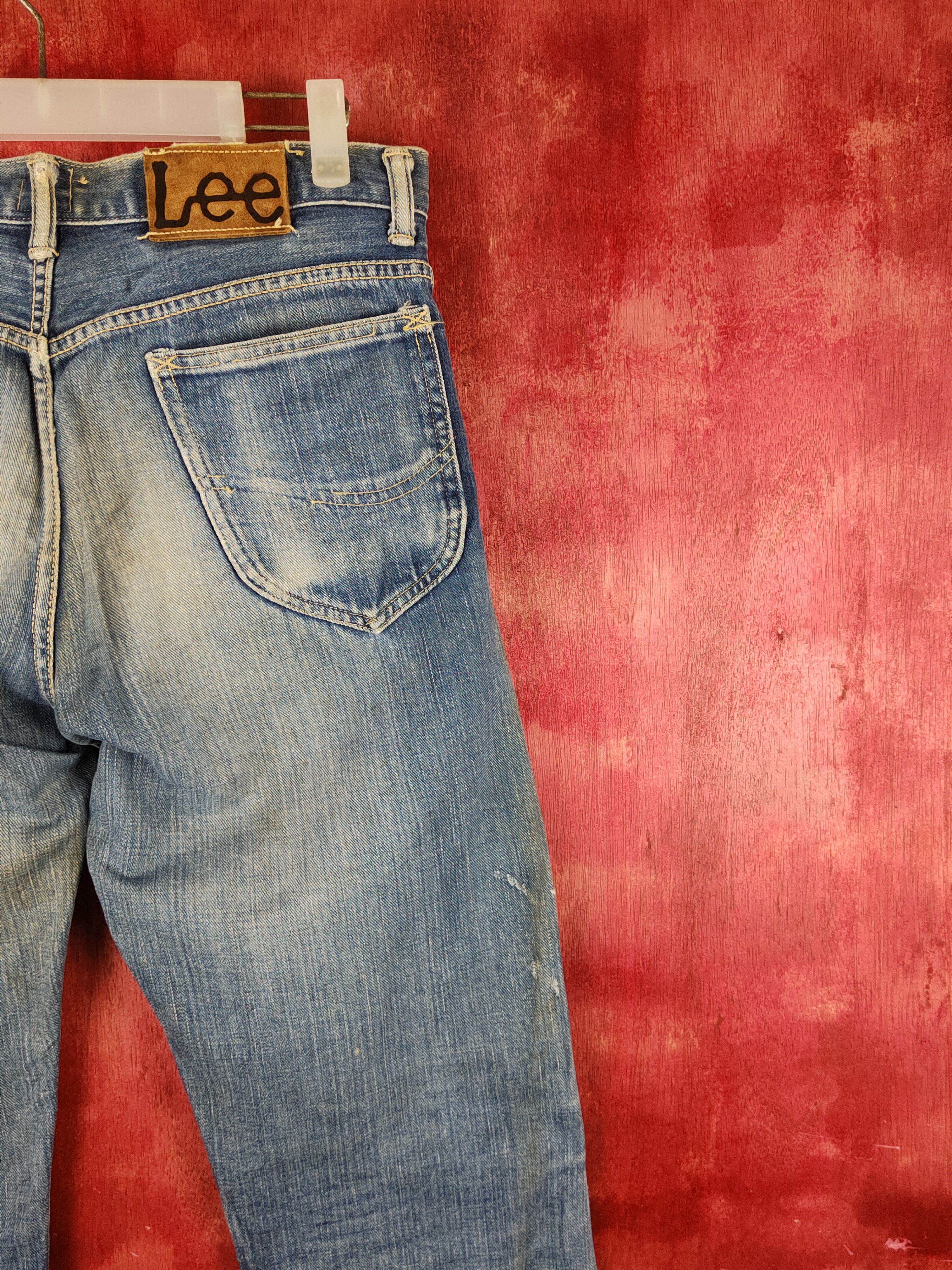 Japanese Brand Lee Blue Faded Distressed Ripped Jeans #S2237 Size US 30 / EU 46 - 11 Thumbnail
