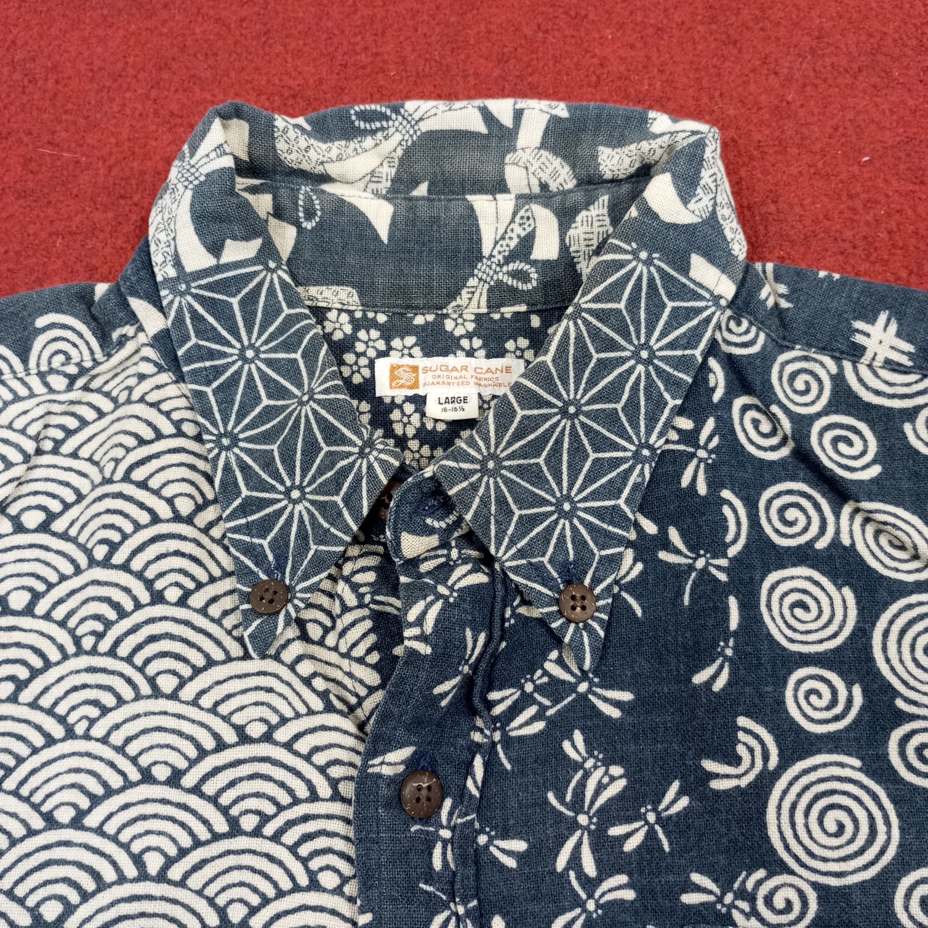 Japanese Brand × Sugar Cane × Vintage Sugar Cane Fashion Style Design Japanese Brand Shirt Size US L / EU 52-54 / 3 - 5 Thumbnail