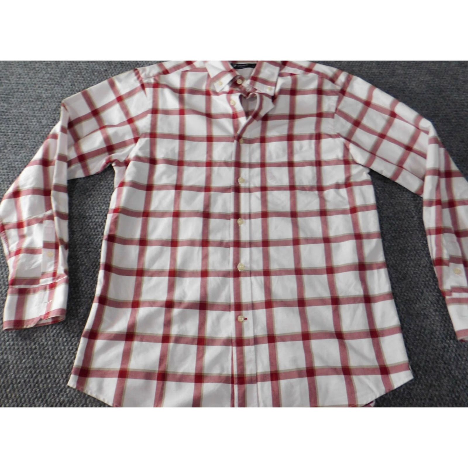 Cremieux Cremieux Shirt Mens Medium M Red Plaid Button-Up Collared Long Sleeve Classic Style Size US M / EU 48-50 / 2 - 3 Thumbnail