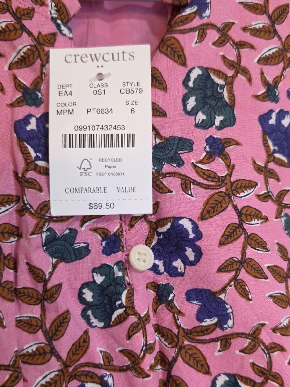 Other Crewcuts Girls' floral dress Size ONE SIZE - 3 Thumbnail
