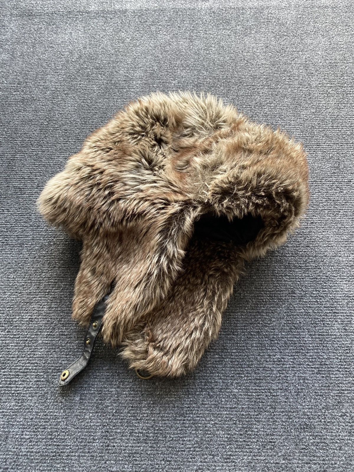 Le Grande Bleu (L.G.B.) 🔥Mohair Fur Fuzzy Hat Traper hat L-Xl Size ONE SIZE - 4 Thumbnail