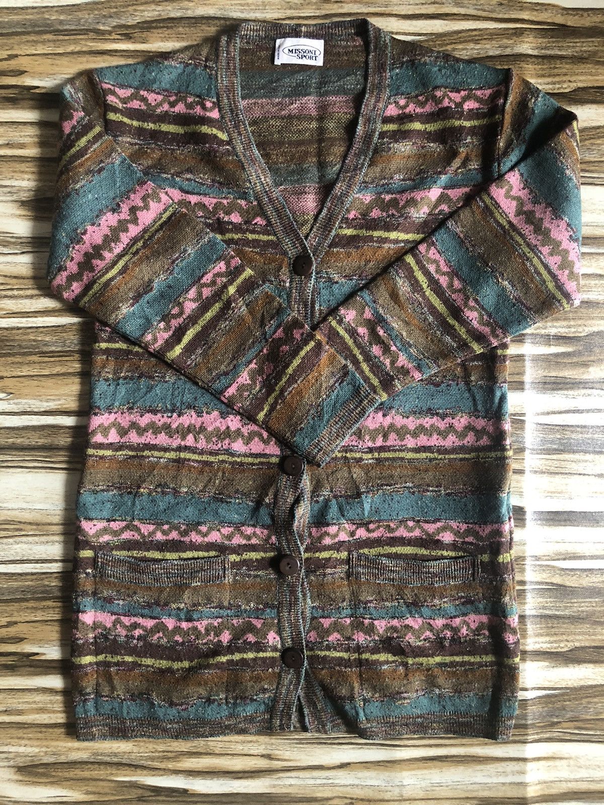 Art Comes First × Missoni × Vintage Vintage Missoni circa 1980s Knitted Cardigan multicolour Size US M / EU 48-50 / 2 - 2 Thumbnail