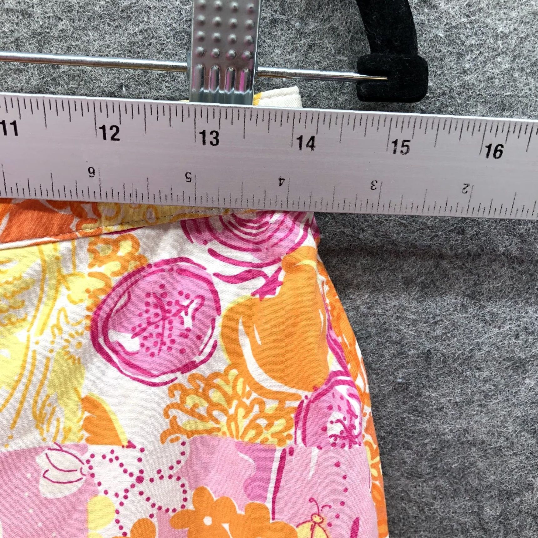 Lilly Pulitzer VINTAGE Lilly Pulitzer Patchwork Crop Pants Womens 2 Pink Orange Floral Tropical Casual Summer 2 Womens Pants Cropped Size 26" / US 2 / IT 38 - 7 Thumbnail