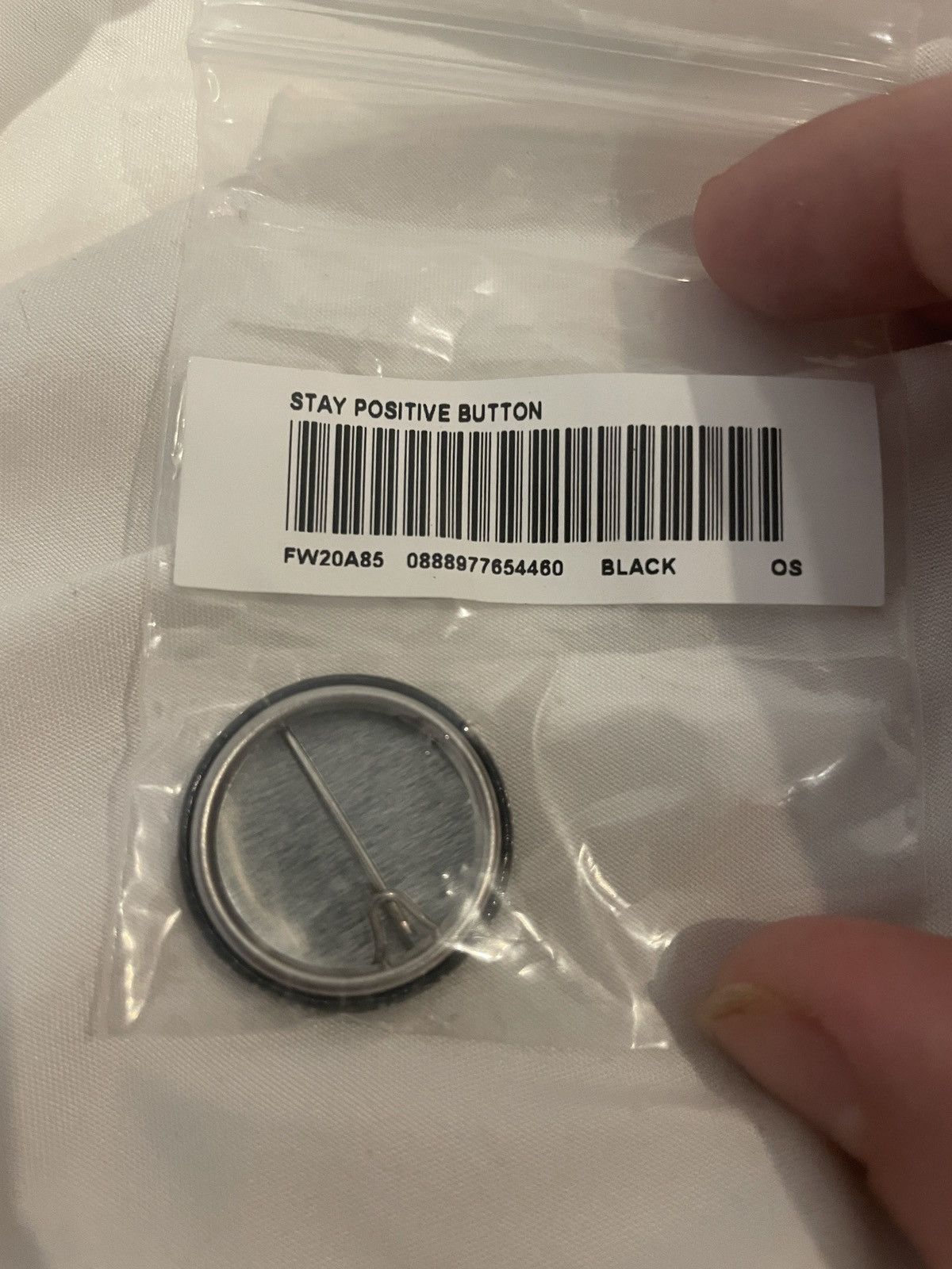 Supreme FW20 Supreme "Stay Positive" Pin Button Size ONE SIZE - 2 Thumbnail