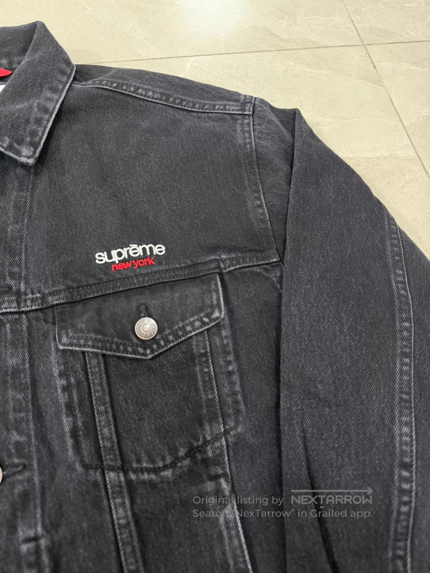 Supreme Black Denim Jacket . Size US M / EU 48-50 / 2 - 2 Thumbnail