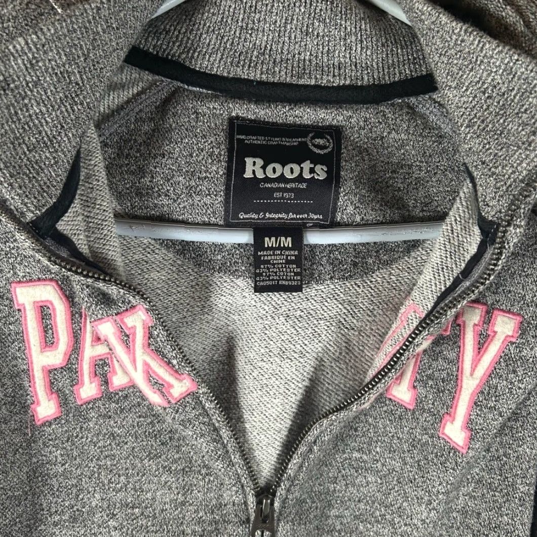 Roots VINTAGE Roots Canada Park City Zip Up Hoodie Gray Heather Cotton Blend Sweater Women's M Size M / US 6-8 / IT 42-44 - 2 Thumbnail