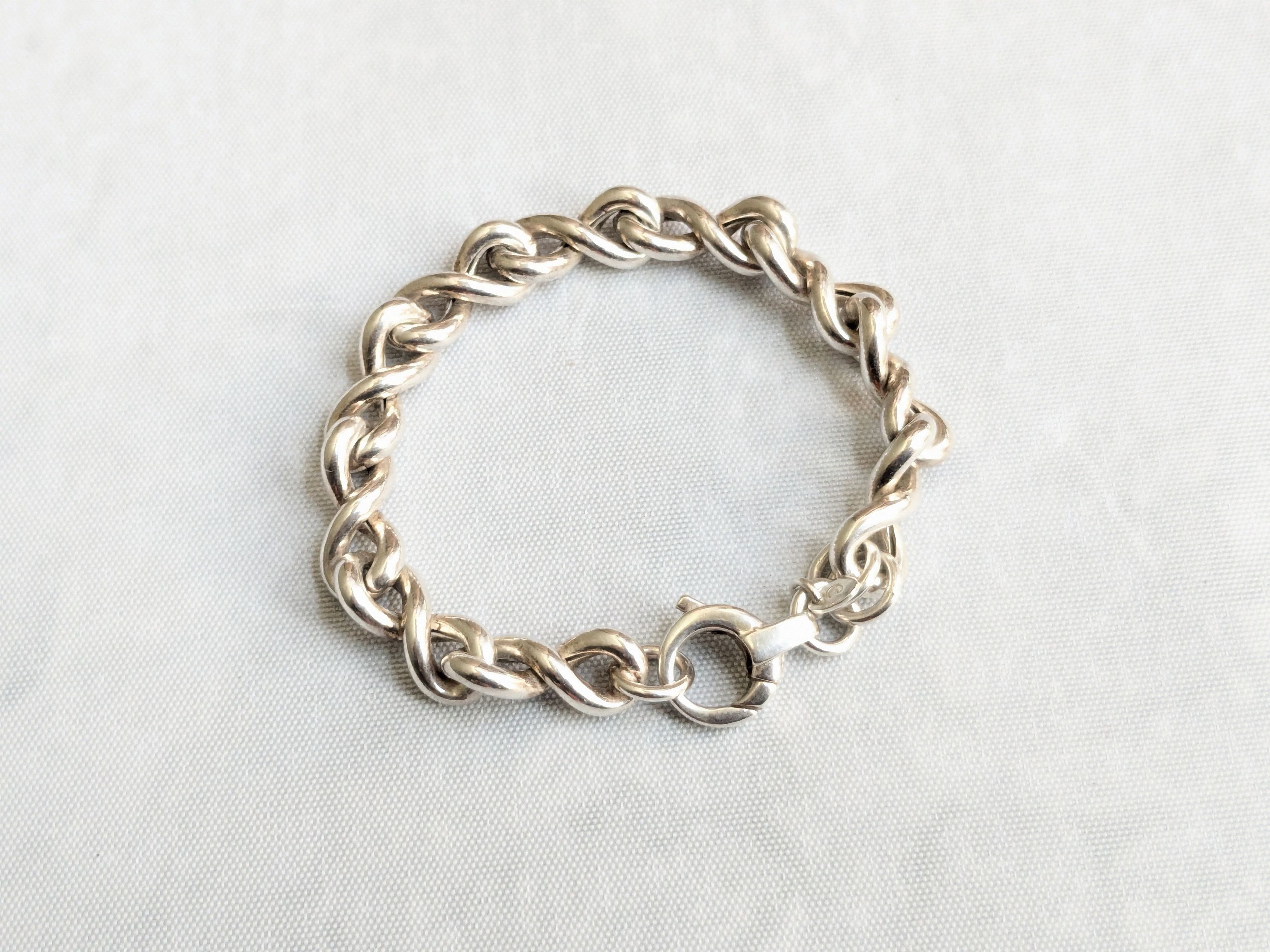 Jewelry Vintage Sterling Silver Milor Bracelet Bowtie 7" Size ONE SIZE - 1 Thumbnail