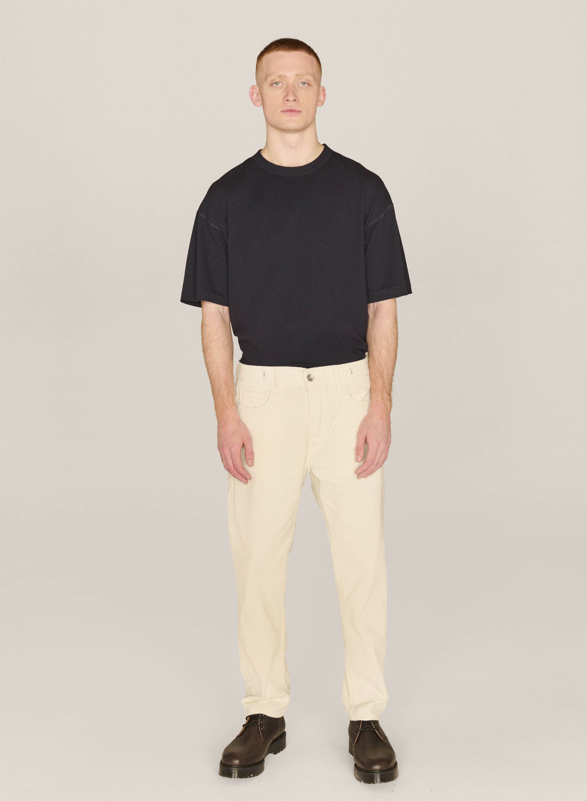 YMC Tearaway Corduroy Trouser - Ecru Size US 32 / EU 48 - 1 Thumbnail