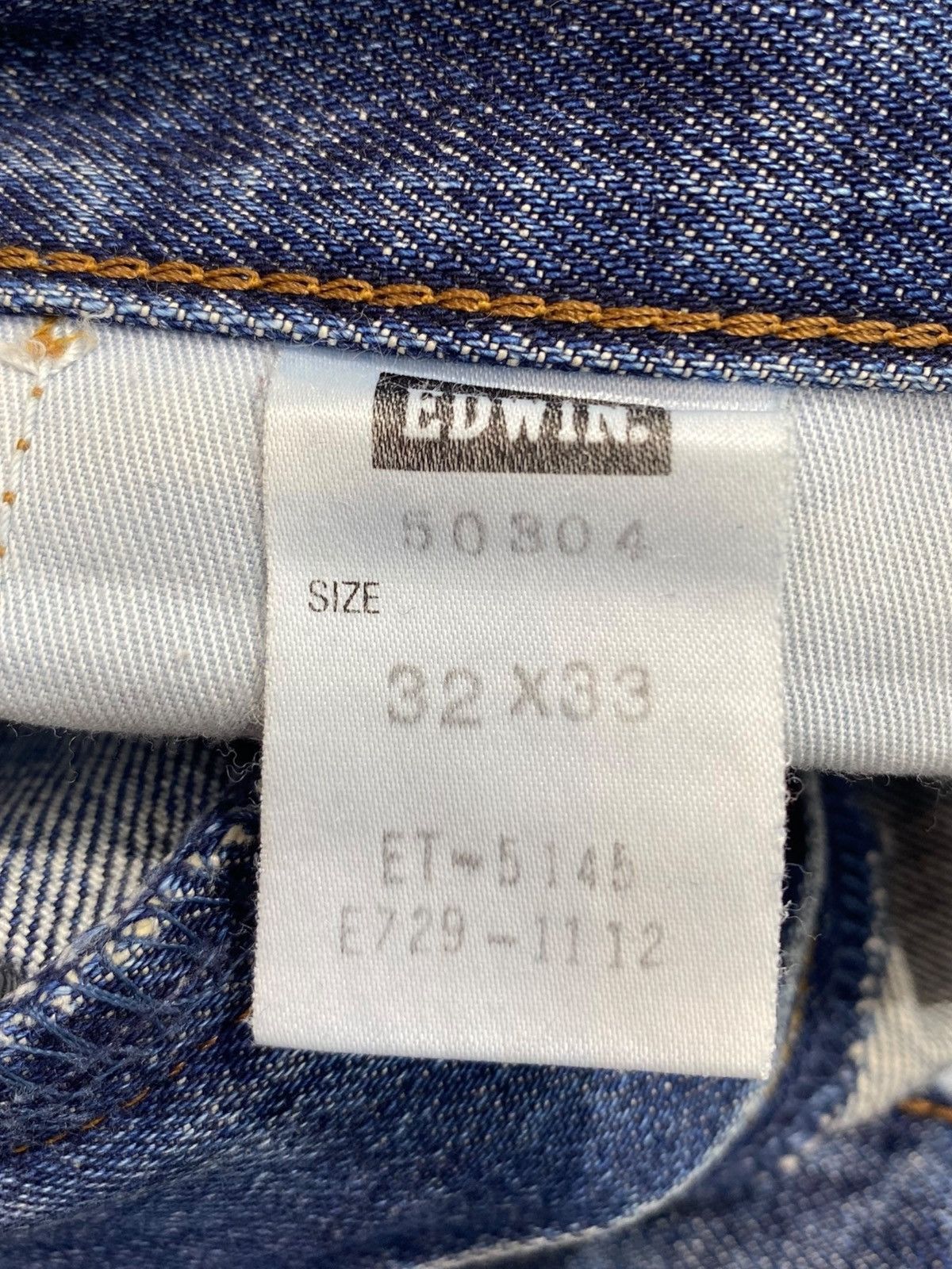 Edwin Edwin 503 Whiskers Blue Wash Style Loose Jeans Size US 30 / EU 46 - 12 Thumbnail