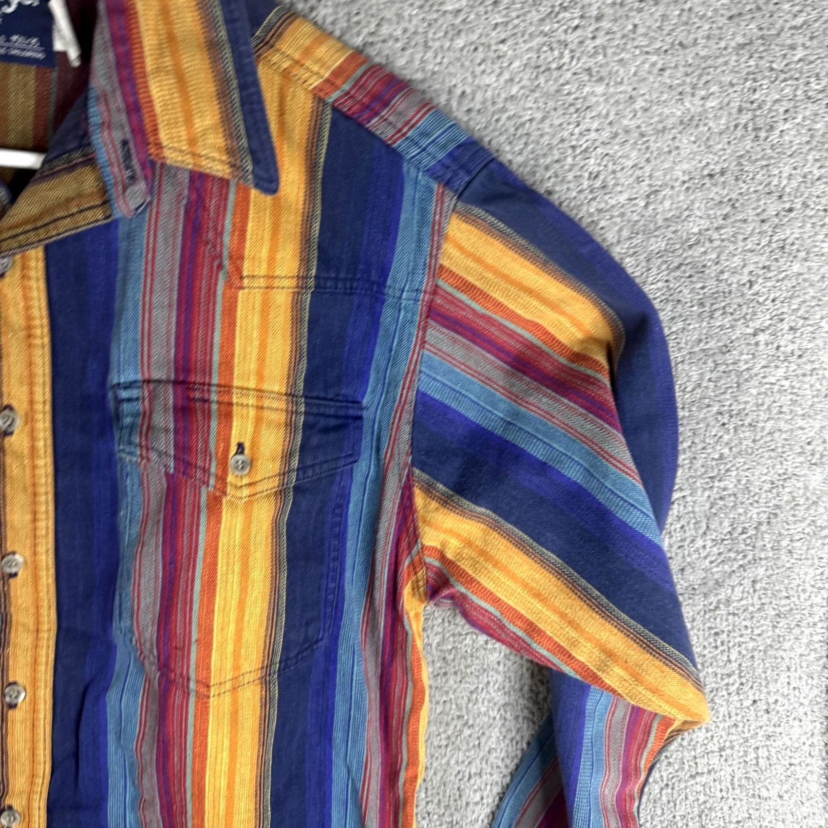 Wrangler Wrangler Shirt Mens 15.5x35 Stripe Cowboy Cut Button Front Western Size US M / EU 48-50 / 2 - 4 Thumbnail