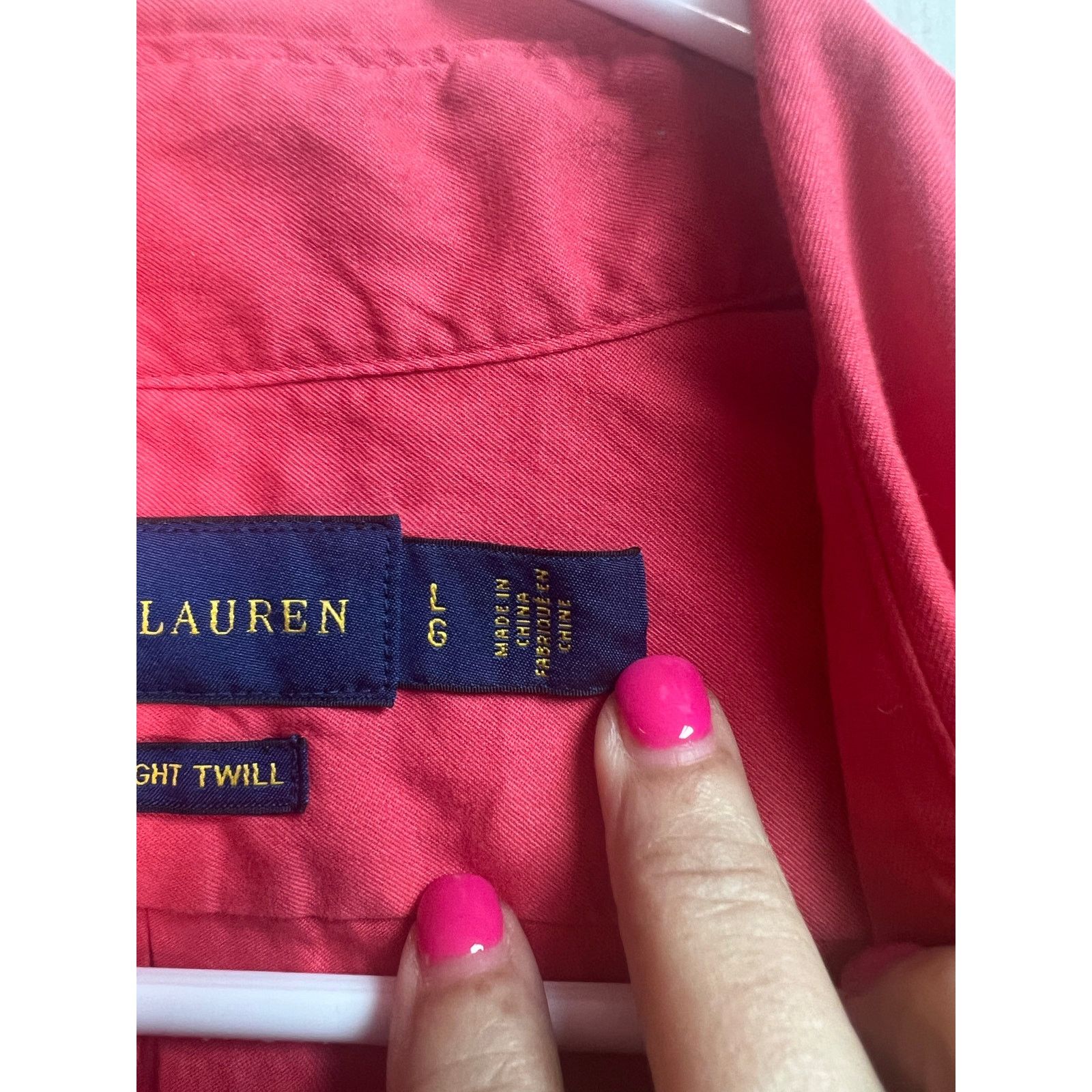 Ralph Lauren Ralph Lauren Feather Weight Twill Cotton Men's Large Salmon Size US L / EU 52-54 / 3 - 4 Thumbnail