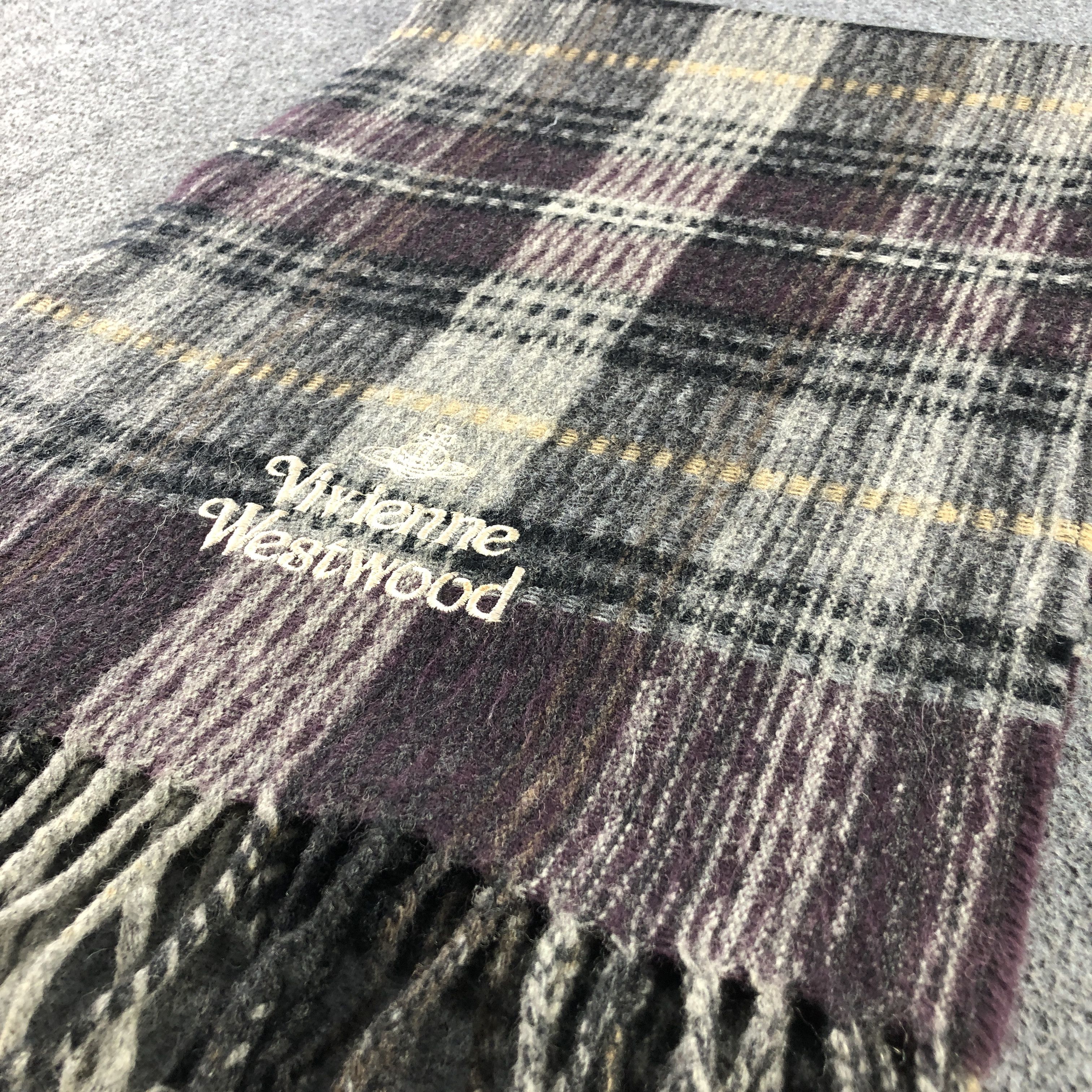 Vivienne Westwood Vivienne Westwood Wool Scarf Muffler V2954 Size ONE SIZE - 4 Thumbnail