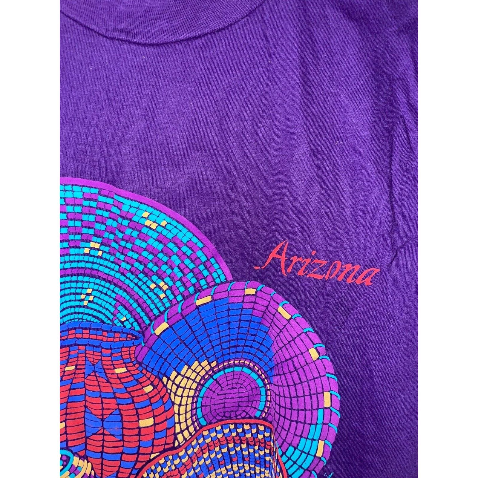 Jerzees 90s AZ Arizona Native American Baskets Pots Weaving Shirt Size US M / EU 48-50 / 2 - 7 Thumbnail