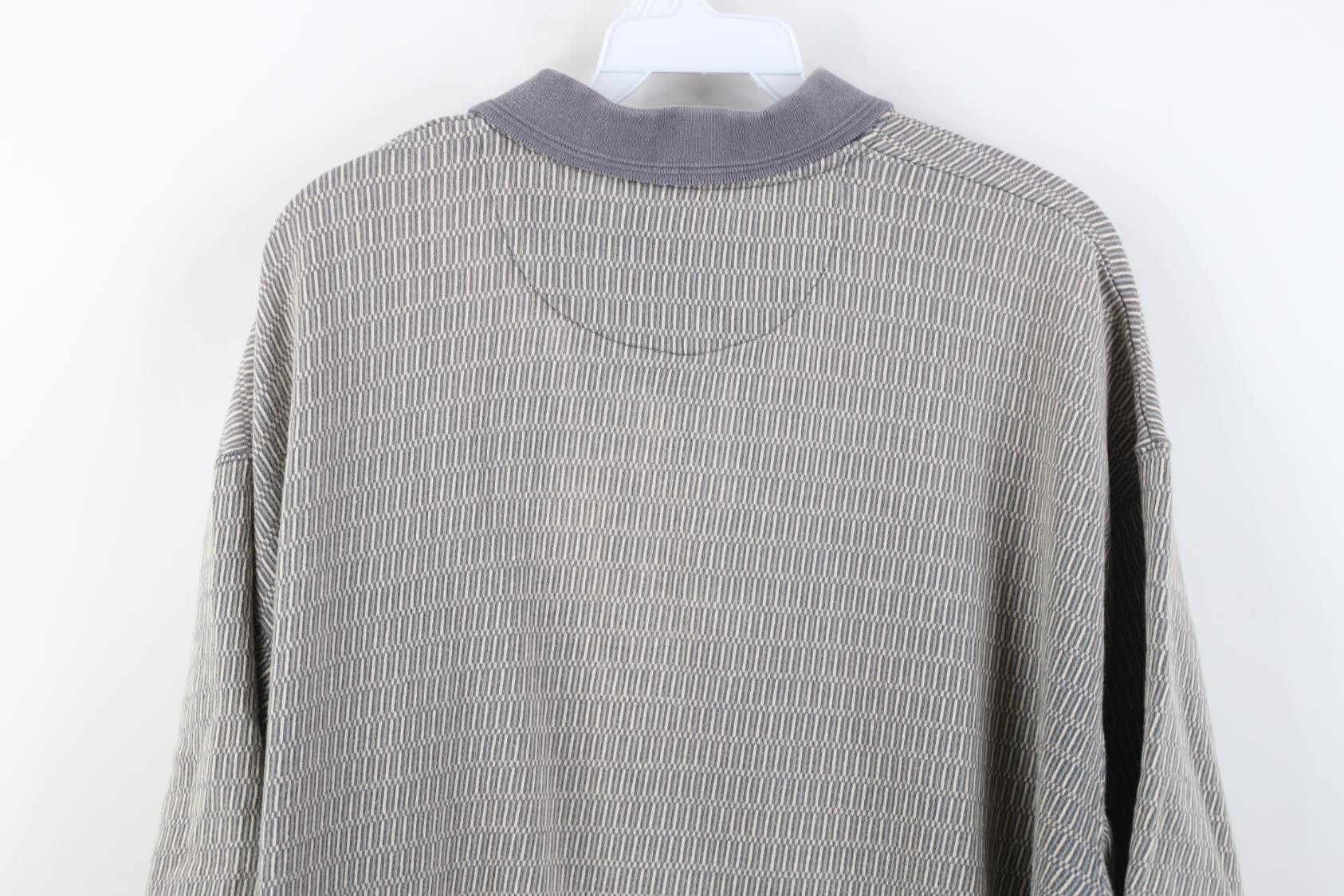 Vintage Vintage 90s Streetwear Geometric Knit Golf Polo Shirt Size US XL / EU 56 / 4 - 9 Thumbnail