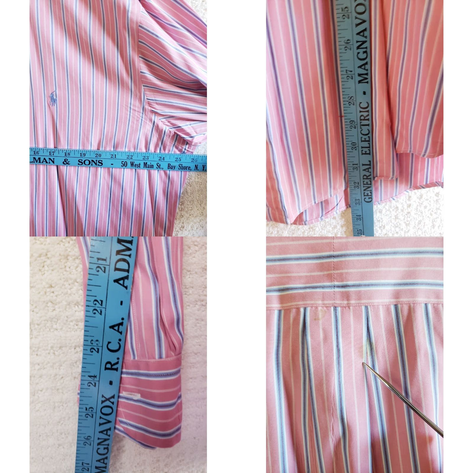 Polo Ralph Lauren Polo Ralph Lauren Men's Shirt Pink Striped Classic Fit Long Sleeve Size 16.5 51" Chest Regular Size Type Dress Shirt Boy? Size US L / EU 52-54 / 3 - 8 Thumbnail
