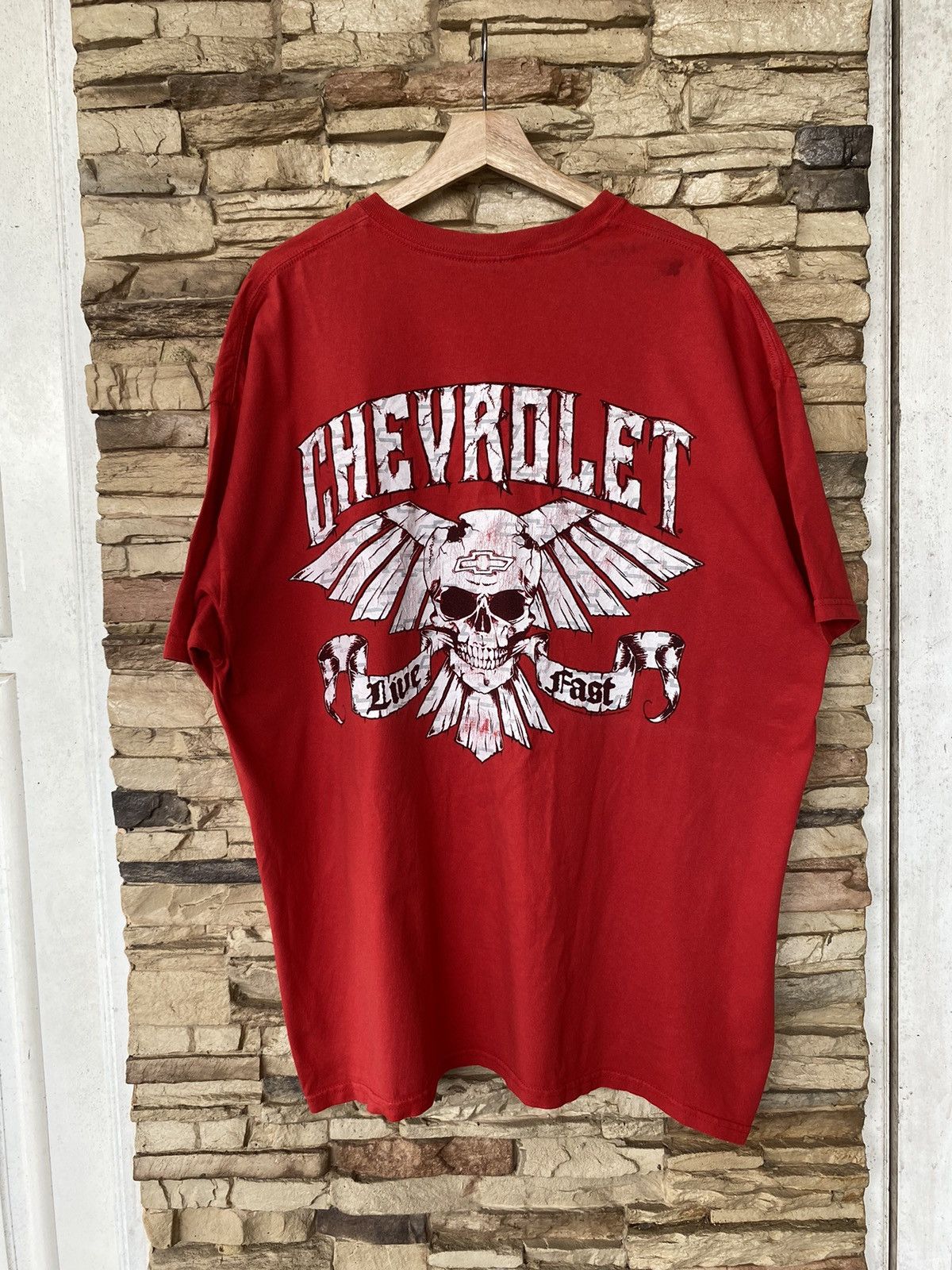 NASCAR Vintage Chevrolet Skull Tee Racing Chevy Tshirt Size US XXL / EU 58 / 5 - 1 Thumbnail