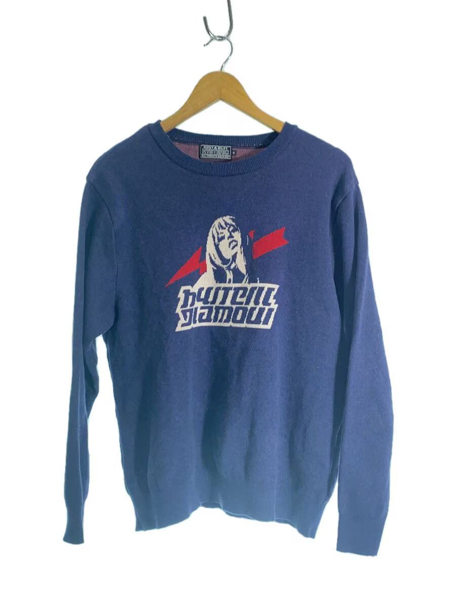 Hysteric Glamour Hysteric Glamour Area Hg Jacquard Cotton Knit Sweater Navy Size US M / EU 48-50 / 2 - 1 Thumbnail